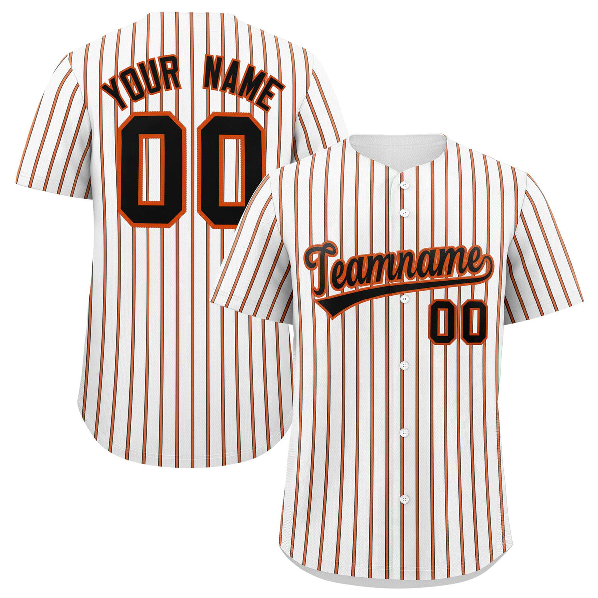 Custom White Black Tricolor Stripe Fashion Authentic Baseball Jersey
