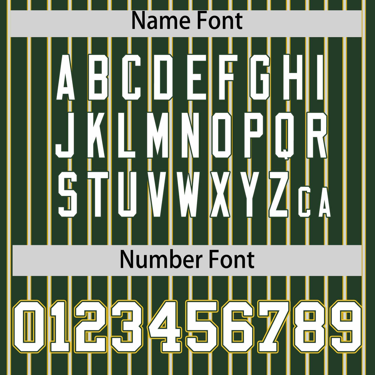 Custom Green Gold Tricolor Stripe Fashion Authentic Baseball Jersey