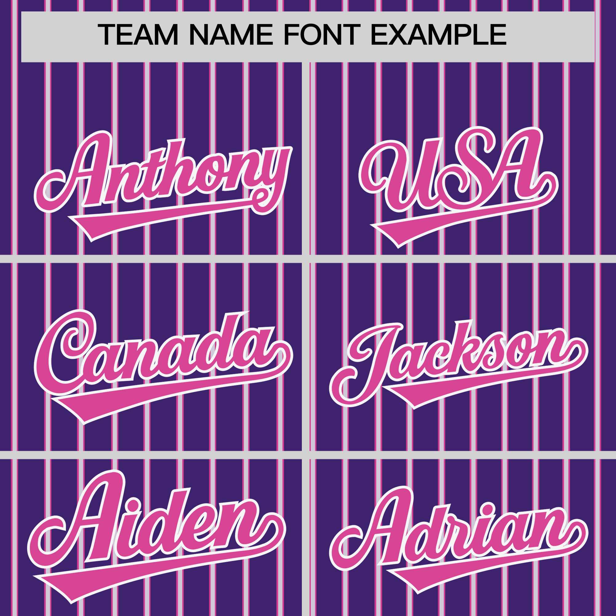 Custom Purple White Tricolor Stripe Fashion Authentic Baseball Jersey