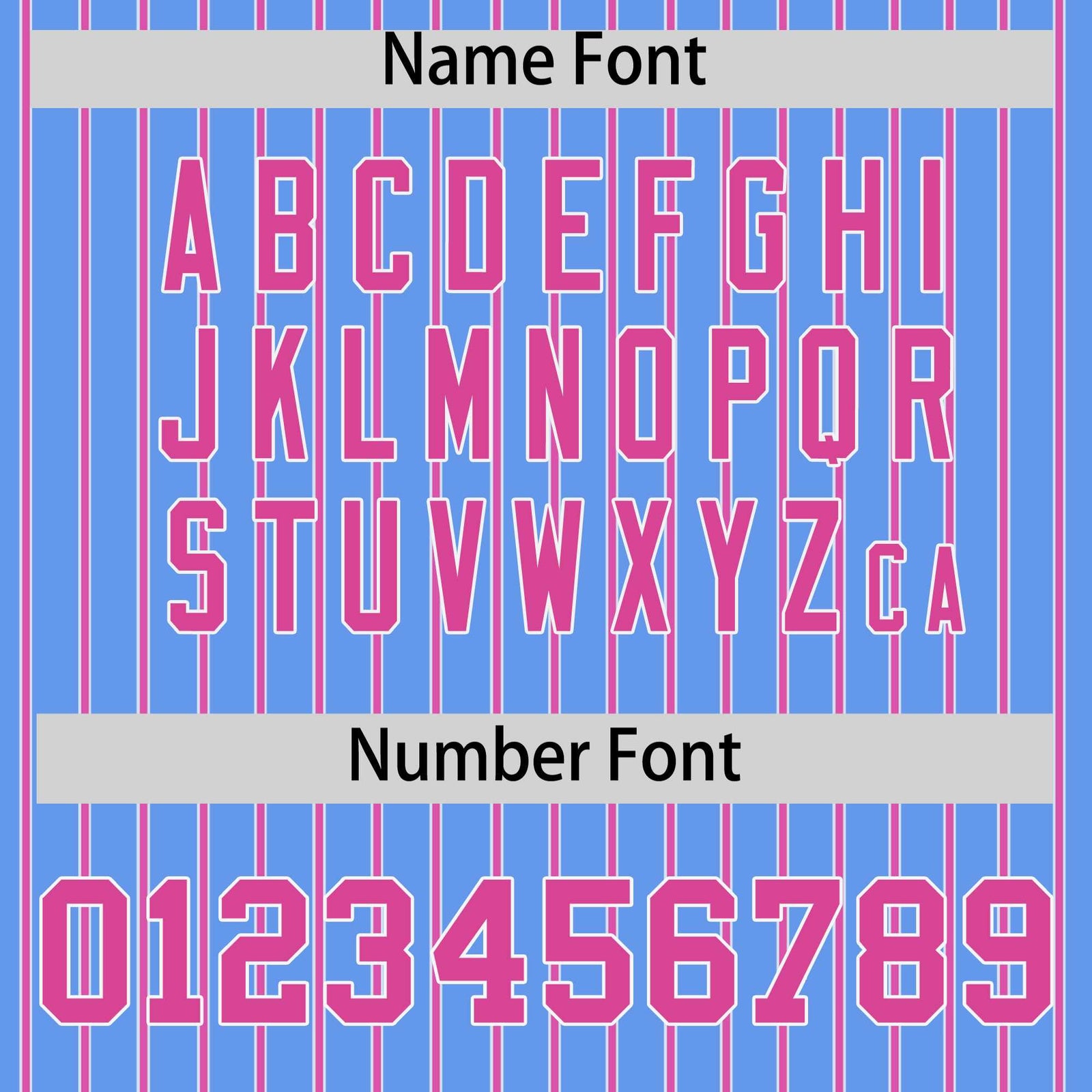 Custom Powder Blue White Tricolor Stripe Fashion Authentic Baseball Jersey