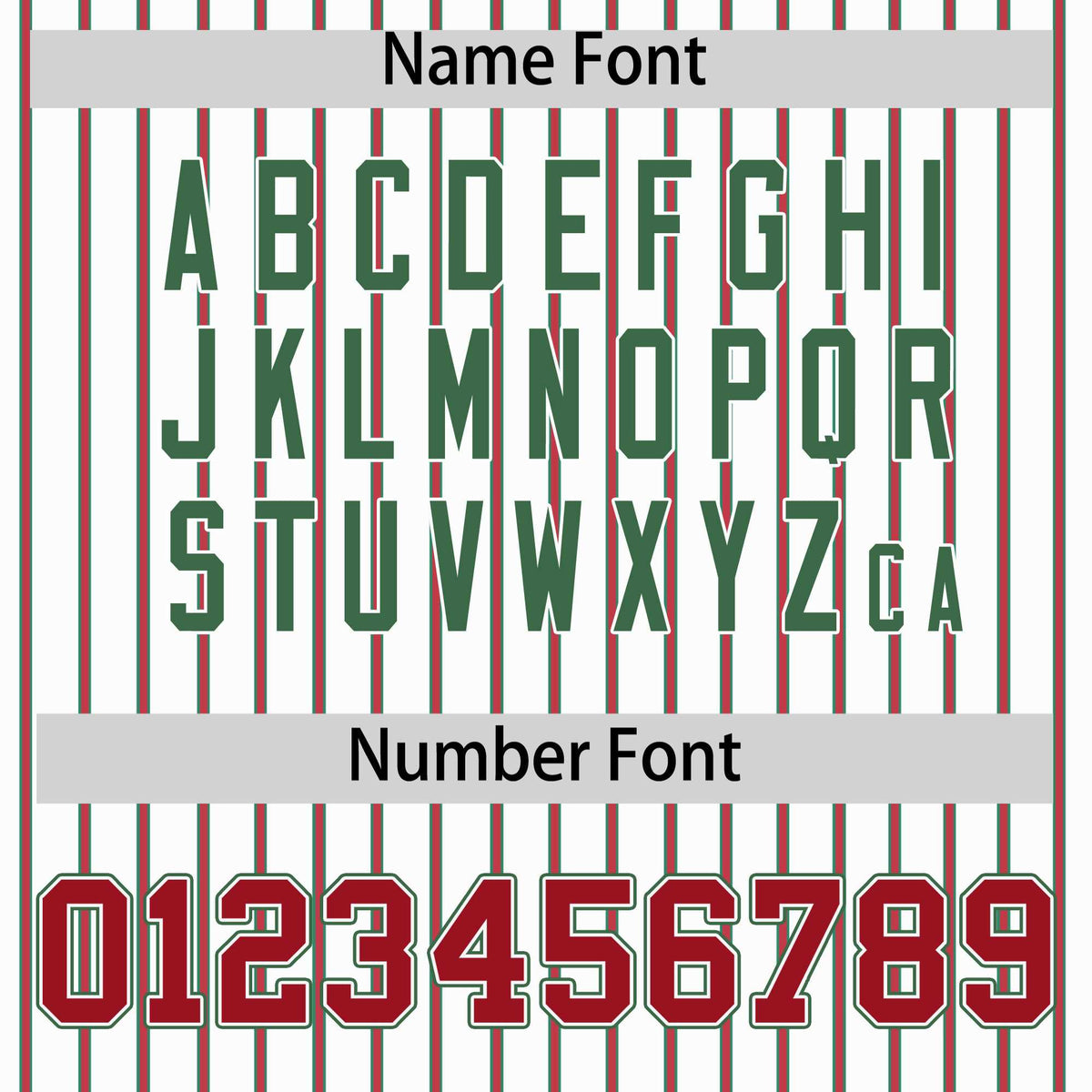 Custom White Kelly Green Tricolor Stripe Fashion Authentic Baseball Jersey