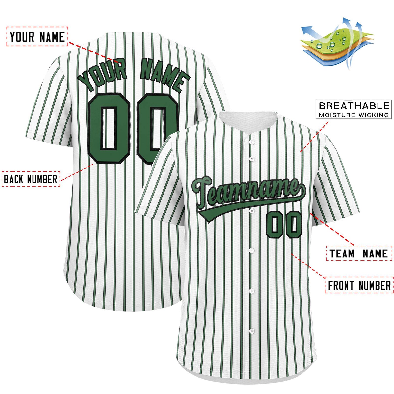 Custom White Black Tricolor Stripe Fashion Authentic Baseball Jersey