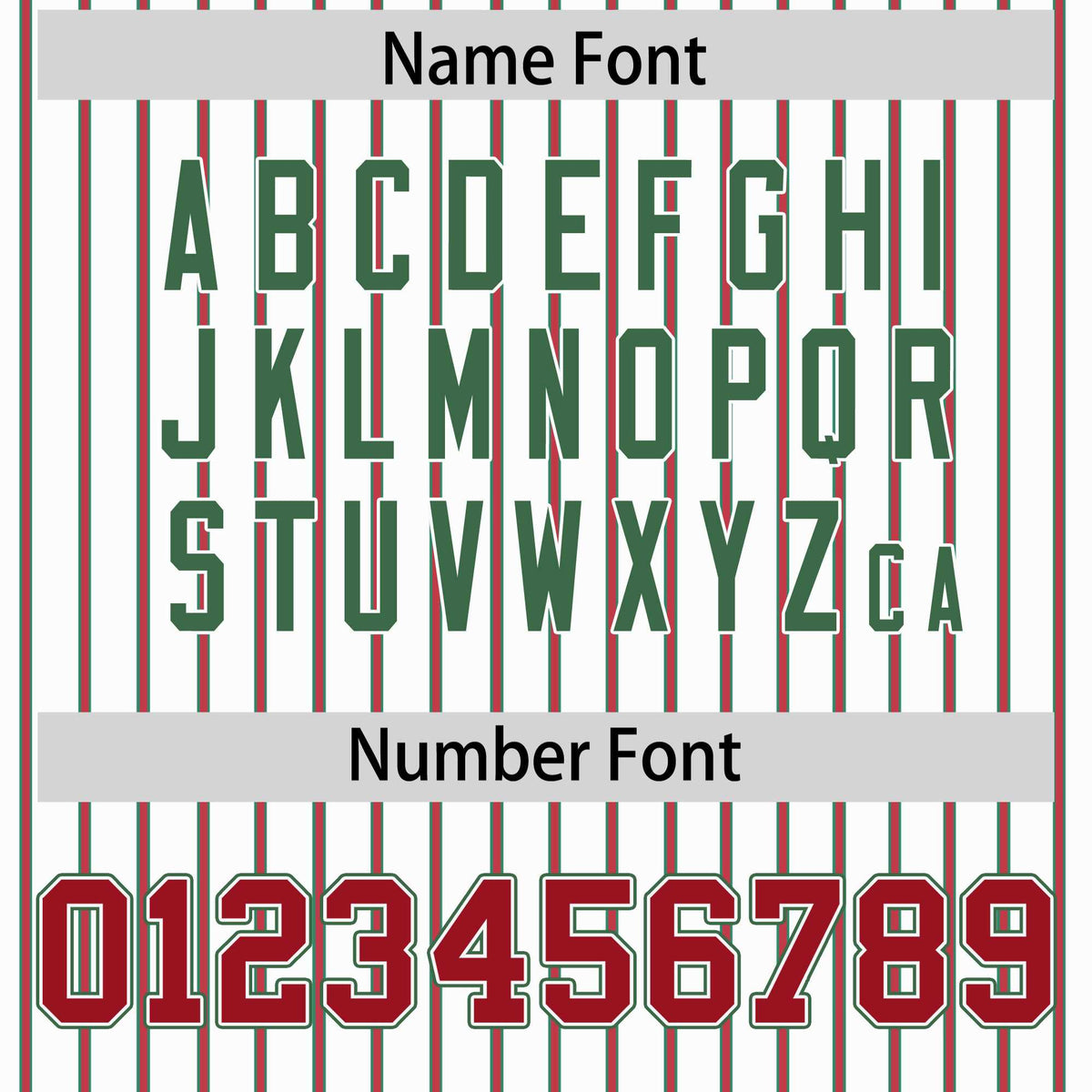 Custom White Kelly Green Tricolor Stripe Fashion Authentic Baseball Jersey