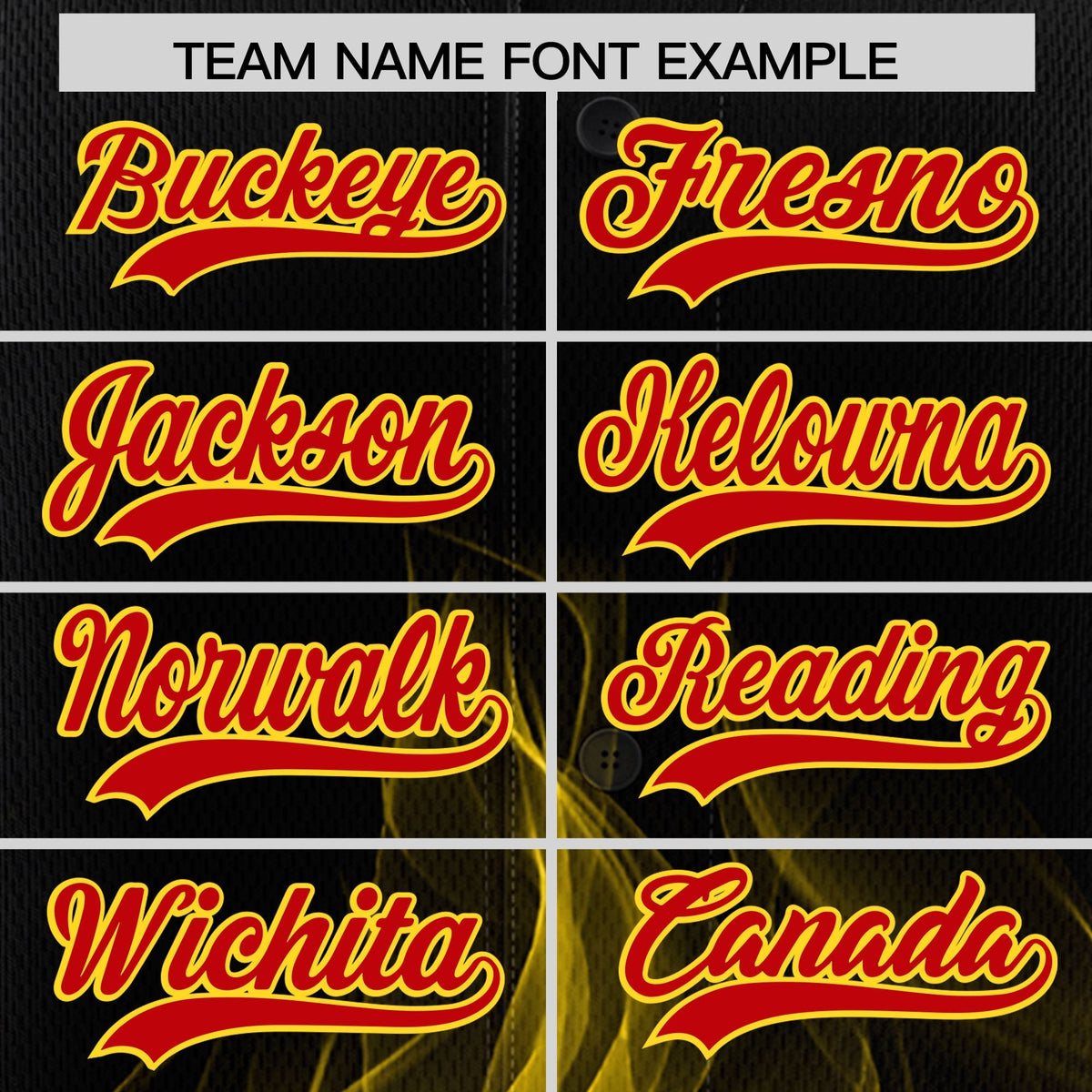 Custom Black Red Gold Flame Graffiti Pattern Personalization Baseball Jersey| KXKSHOP