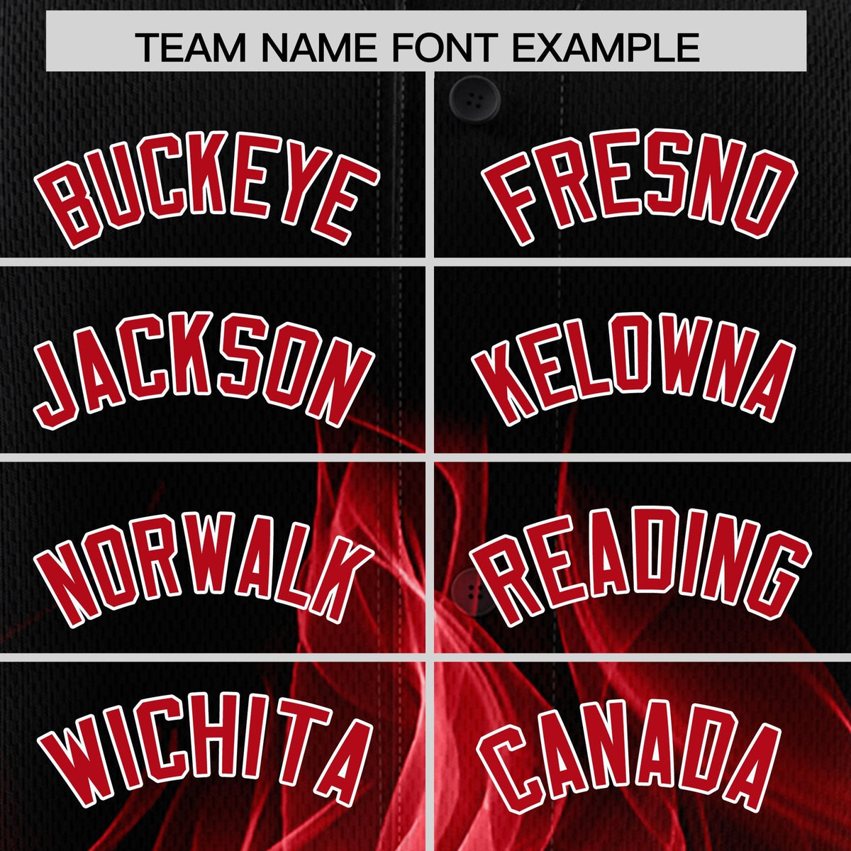 Custom Black Red White Flame Graffiti Pattern Personalization Baseball Jersey| KXKSHOP