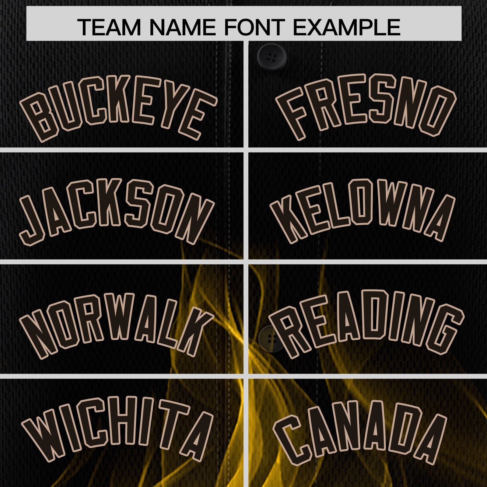 Custom Black Yellow White Flame Graffiti Pattern Personalization Baseball Jersey| KXKSHOP