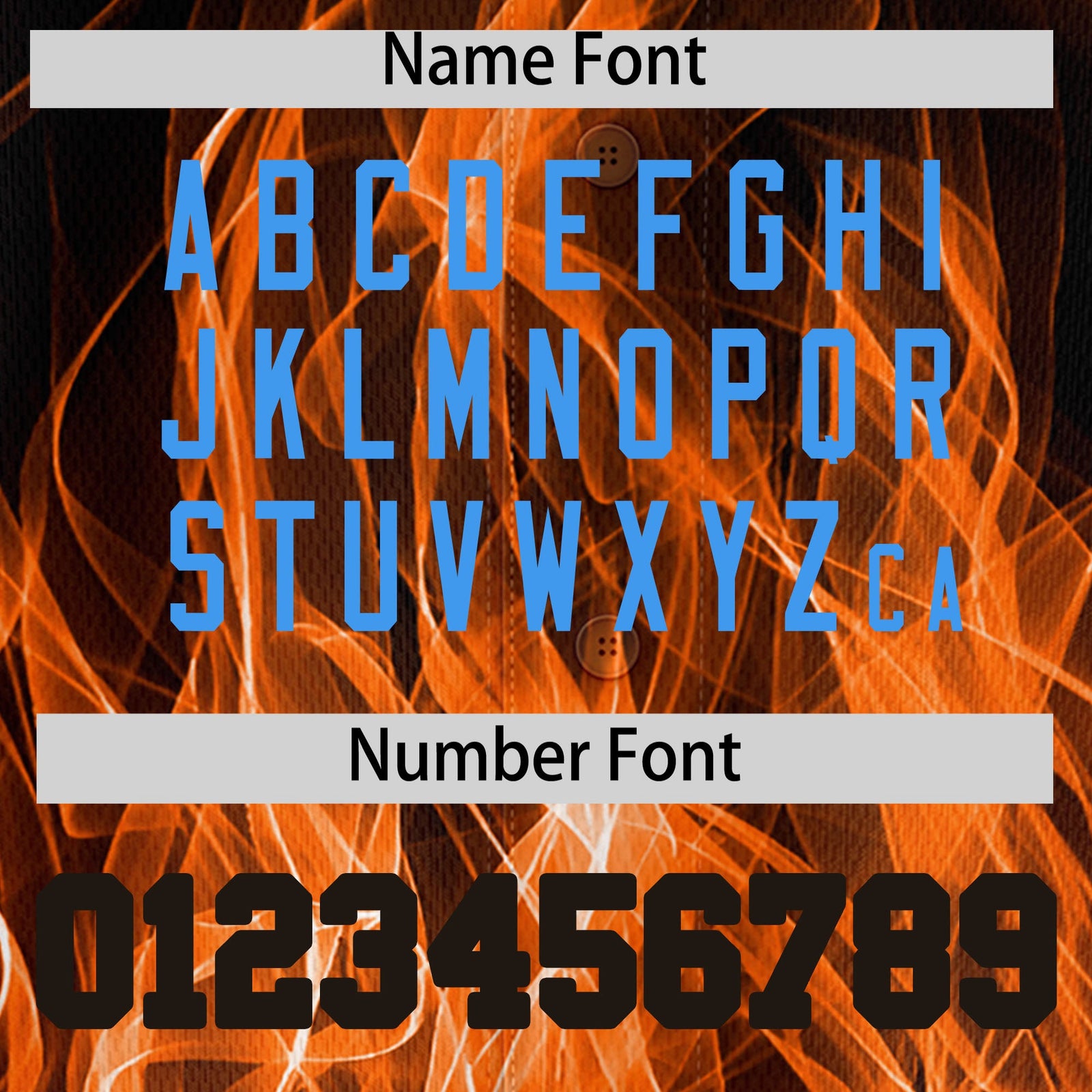 Custom Black Orange Light Blue Flame Graffiti Pattern Personalization Baseball Jersey| KXKSHOP