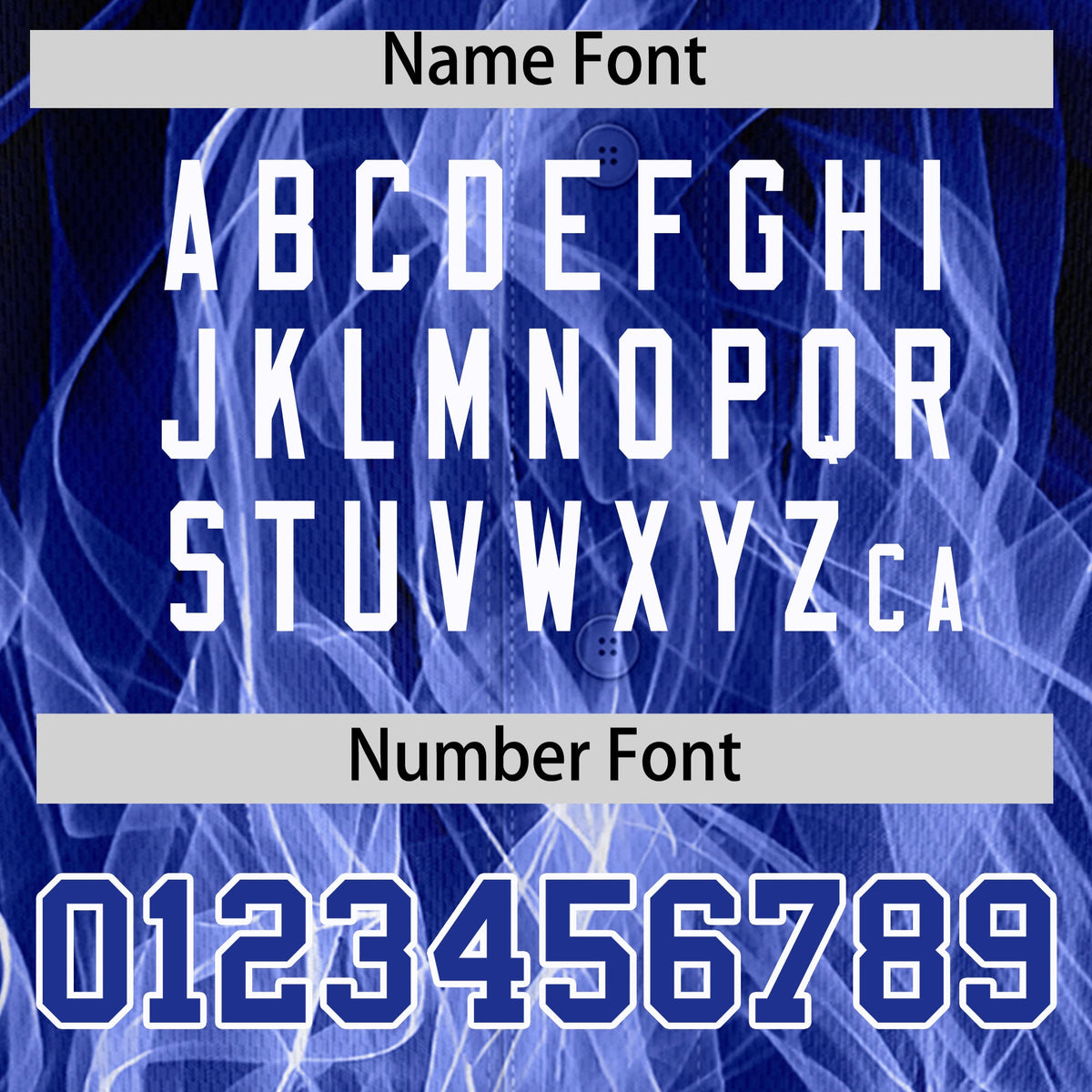 Custom Black Royal Blue White Flame Graffiti Pattern Personalization Baseball Jersey| KXKSHOP