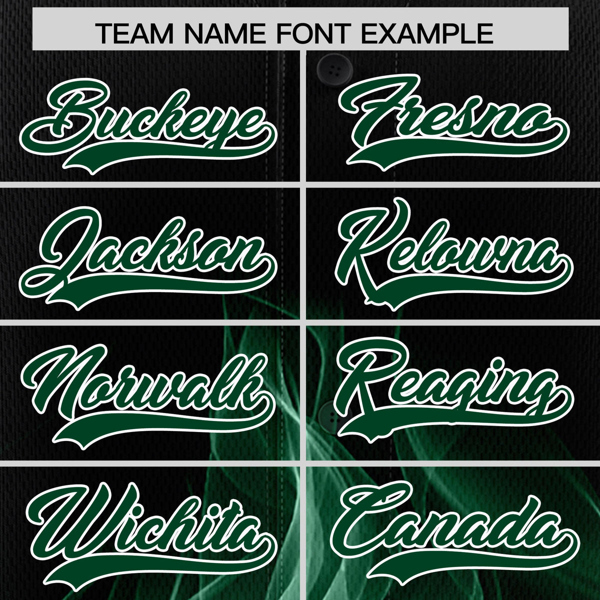 Custom Black Green White Flame Graffiti Pattern Personalization Baseball Jersey| KXKSHOP