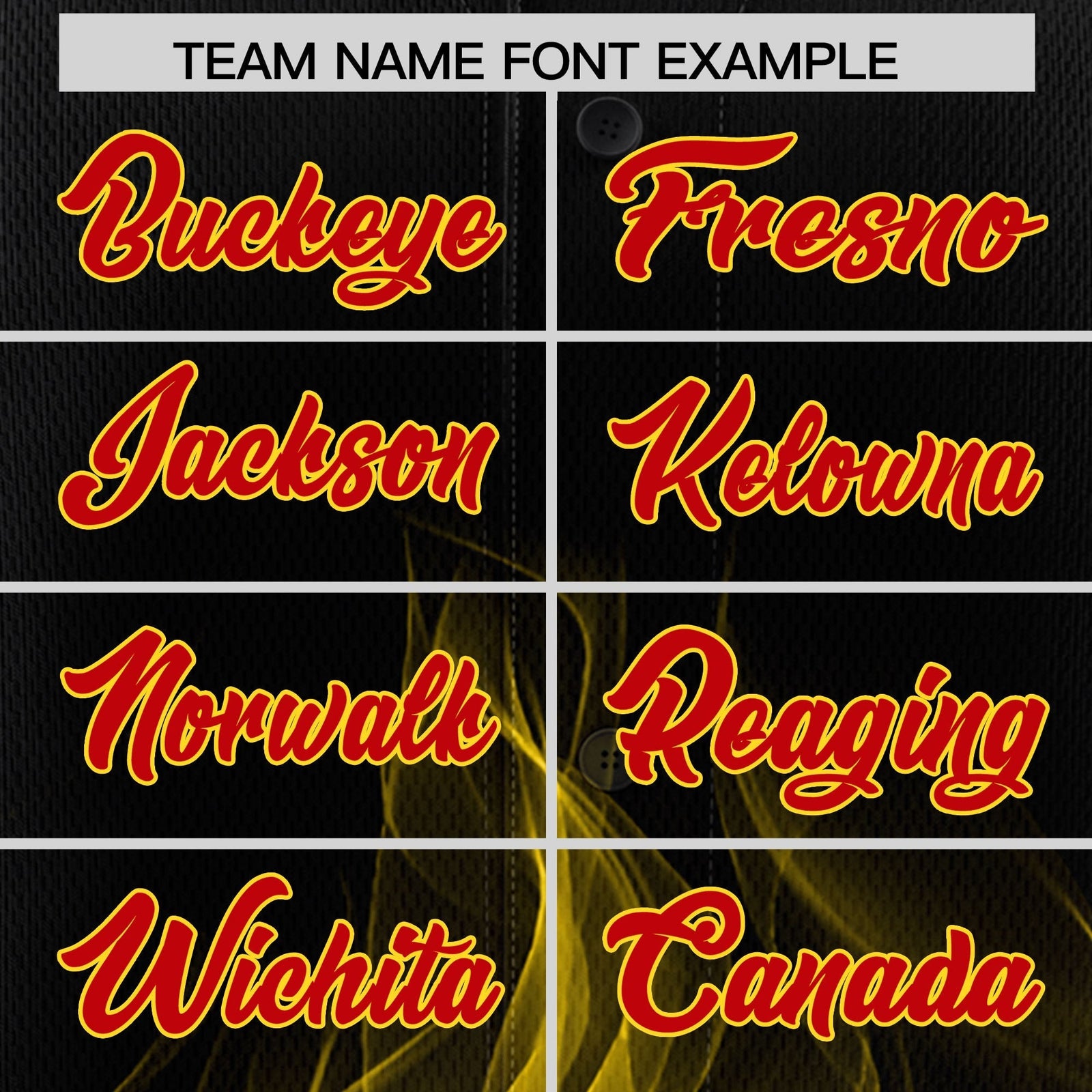 Custom Black Red Gold Flame Graffiti Pattern Personalization Baseball Jersey| KXKSHOP