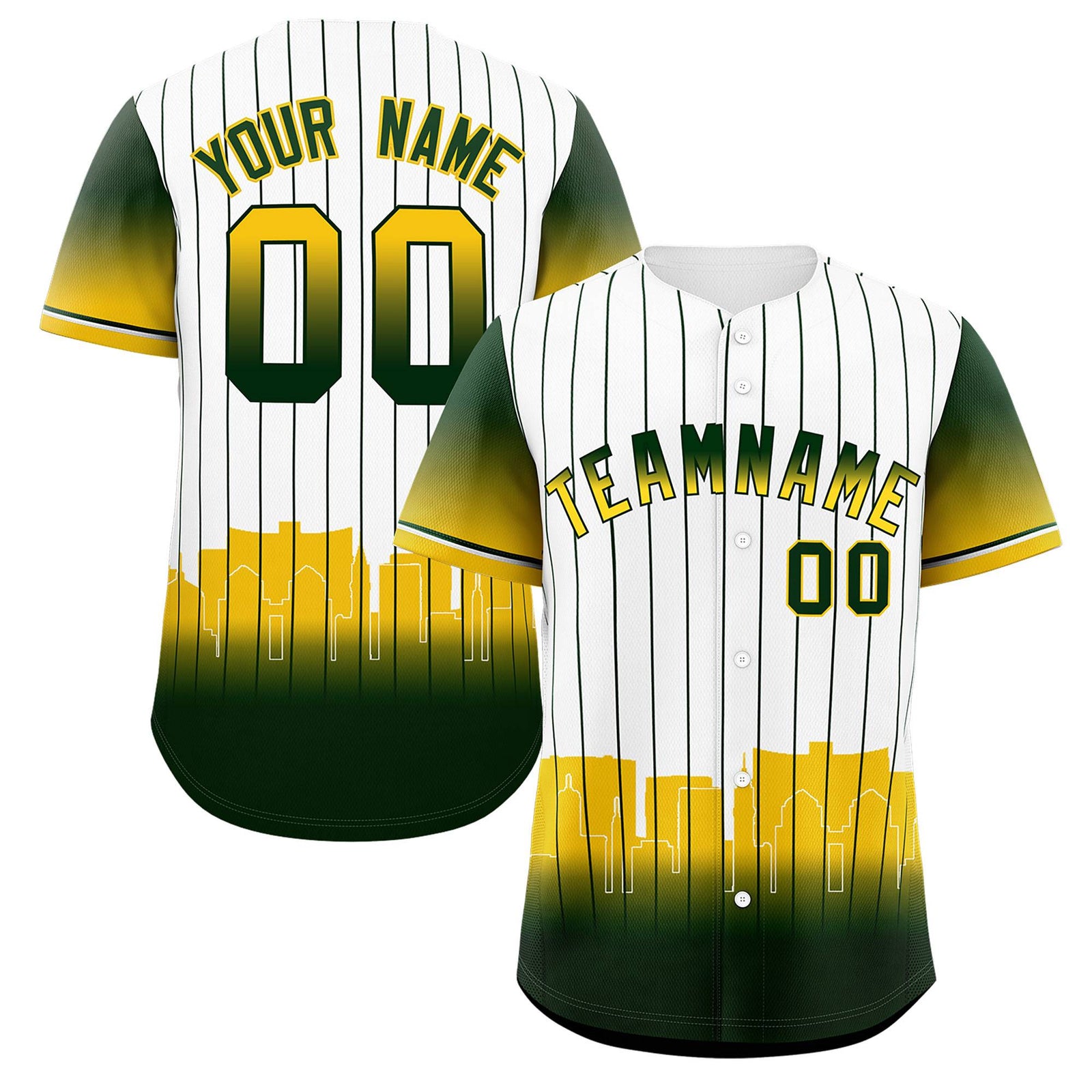 Custom White Oakland City Silhouette Authentic Baseball Jersey