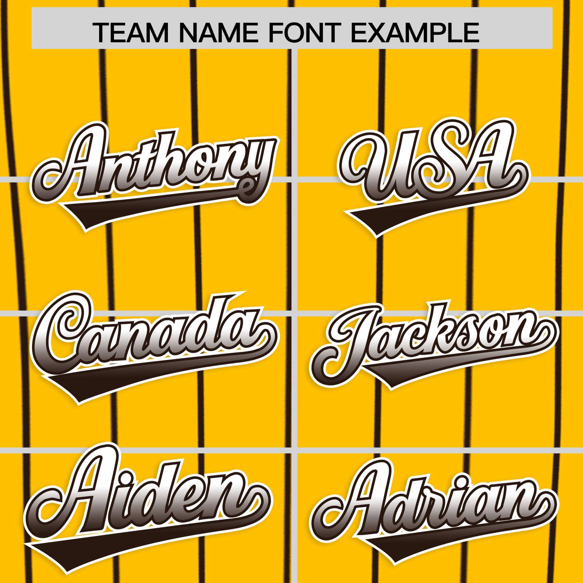 Custom Yellow San Diego City Silhouette Authentic Baseball Jersey