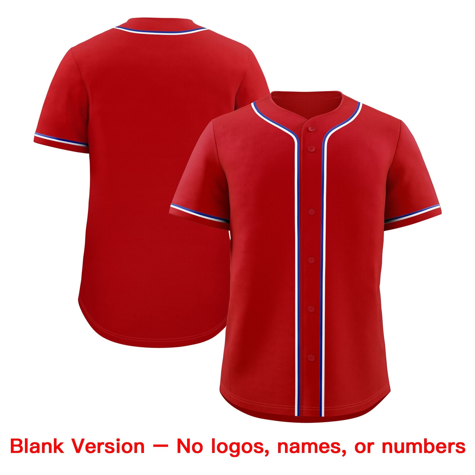 Custom Red Royal Classic Style Stitched Sports Uniform Personalized For Teams Baseball Jersey| KXKSHOP