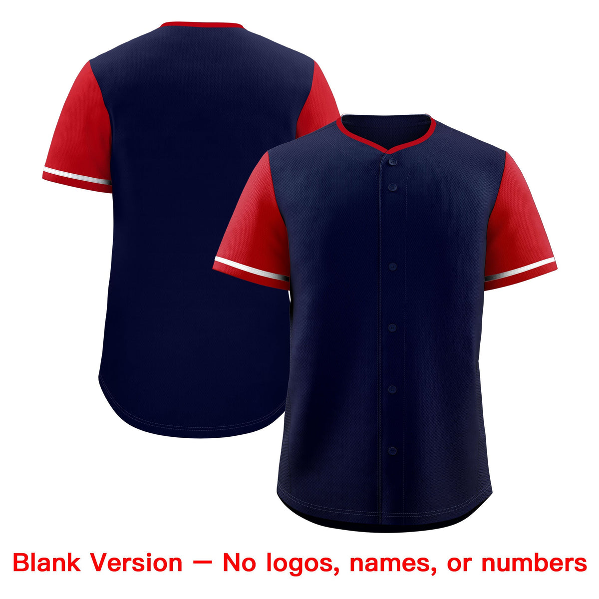 Custom Navy White Red Classic Style Stitched Sports Uniform Personalized For Teams Baseball Jersey| KXKSHOP