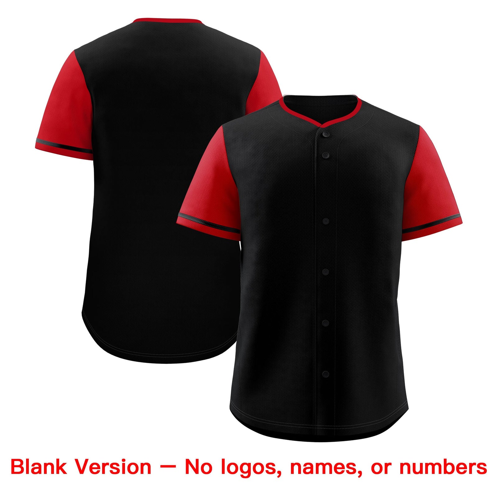 Custom Black Red Classic Style Stitched Sports Uniform Personalized For Teams Baseball Jersey| KXKSHOP