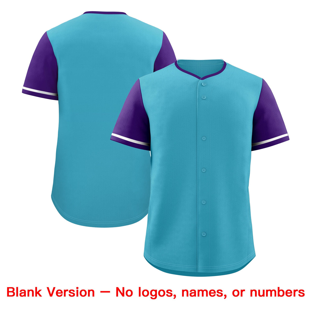 Custom Sky Blue Whitee Purple Classic Style Stitched Sports Uniform Personalized For Teams Baseball Jersey| KXKSHOP