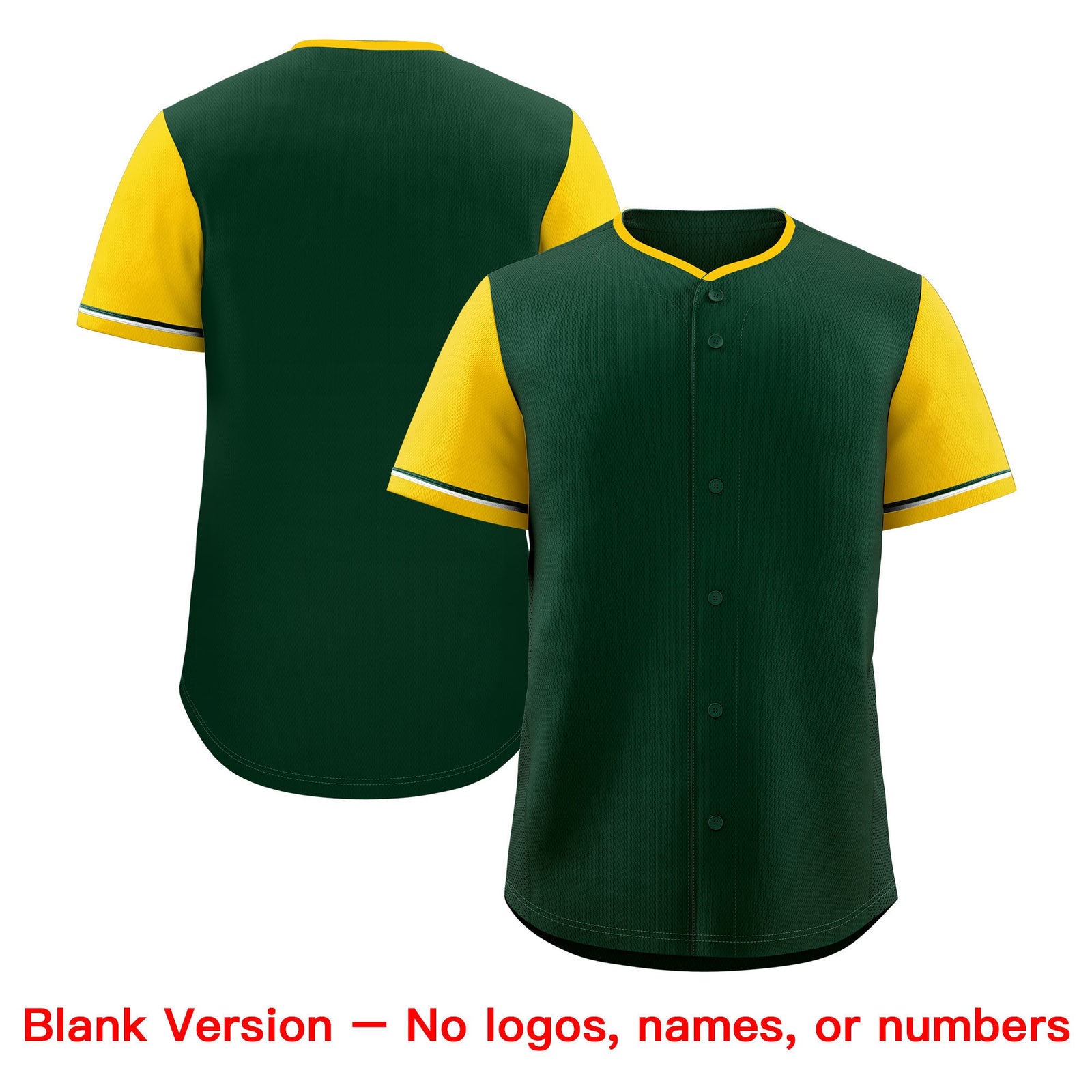 Custom Green Yellow Classic Style Stitched Sports Uniform Personalized For Teams Baseball Jersey| KXKSHOP