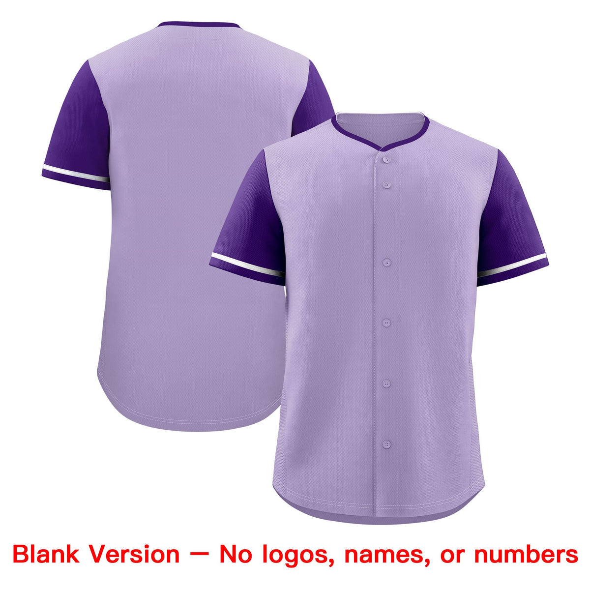 Custom Light Purple Purple Classic Style Stitched Sports Uniform Personalized For Teams Baseball Jersey| KXKSHOP