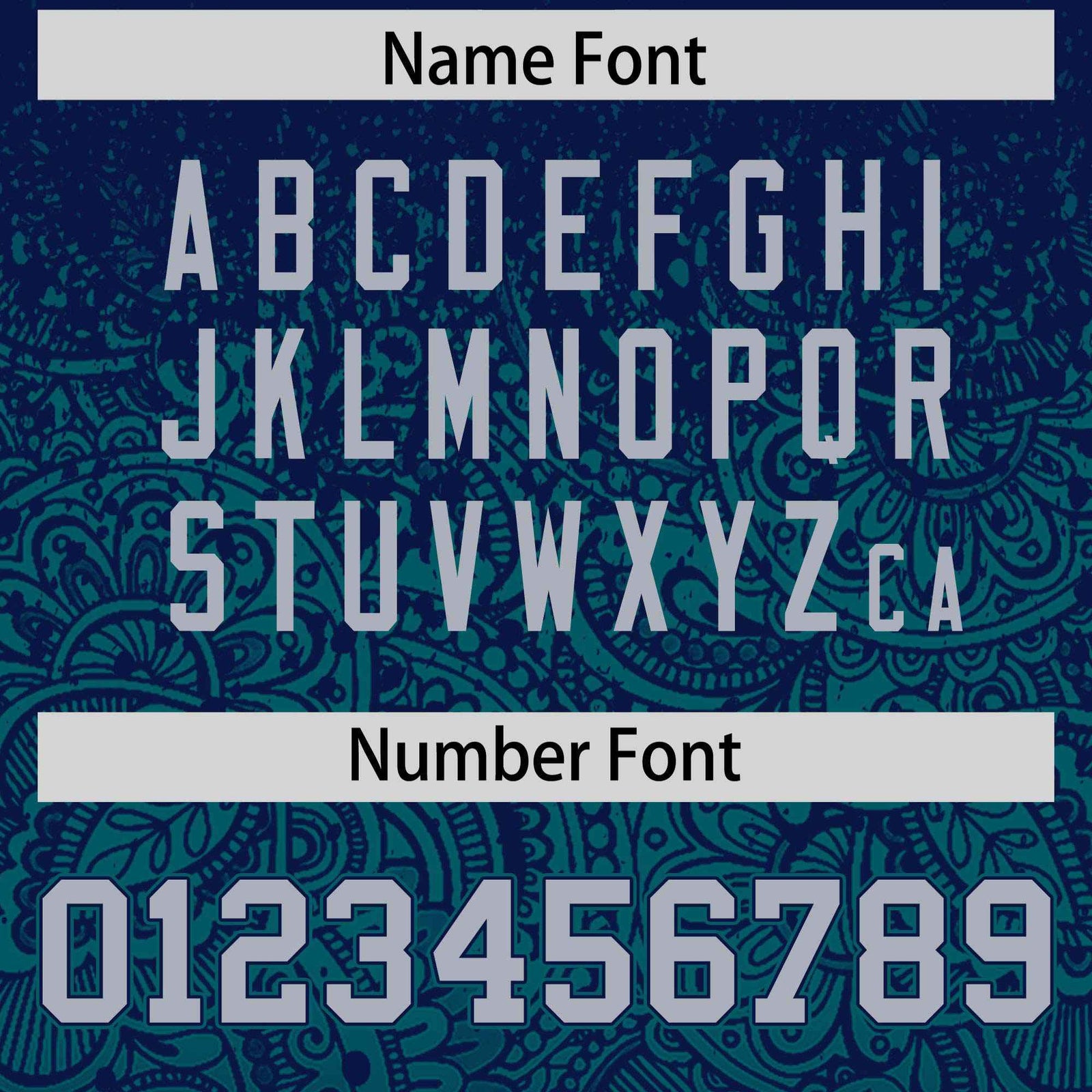 Custom Navy Teal Floral Print Pattern Full Button Gradient Fashion Baseball Jersey