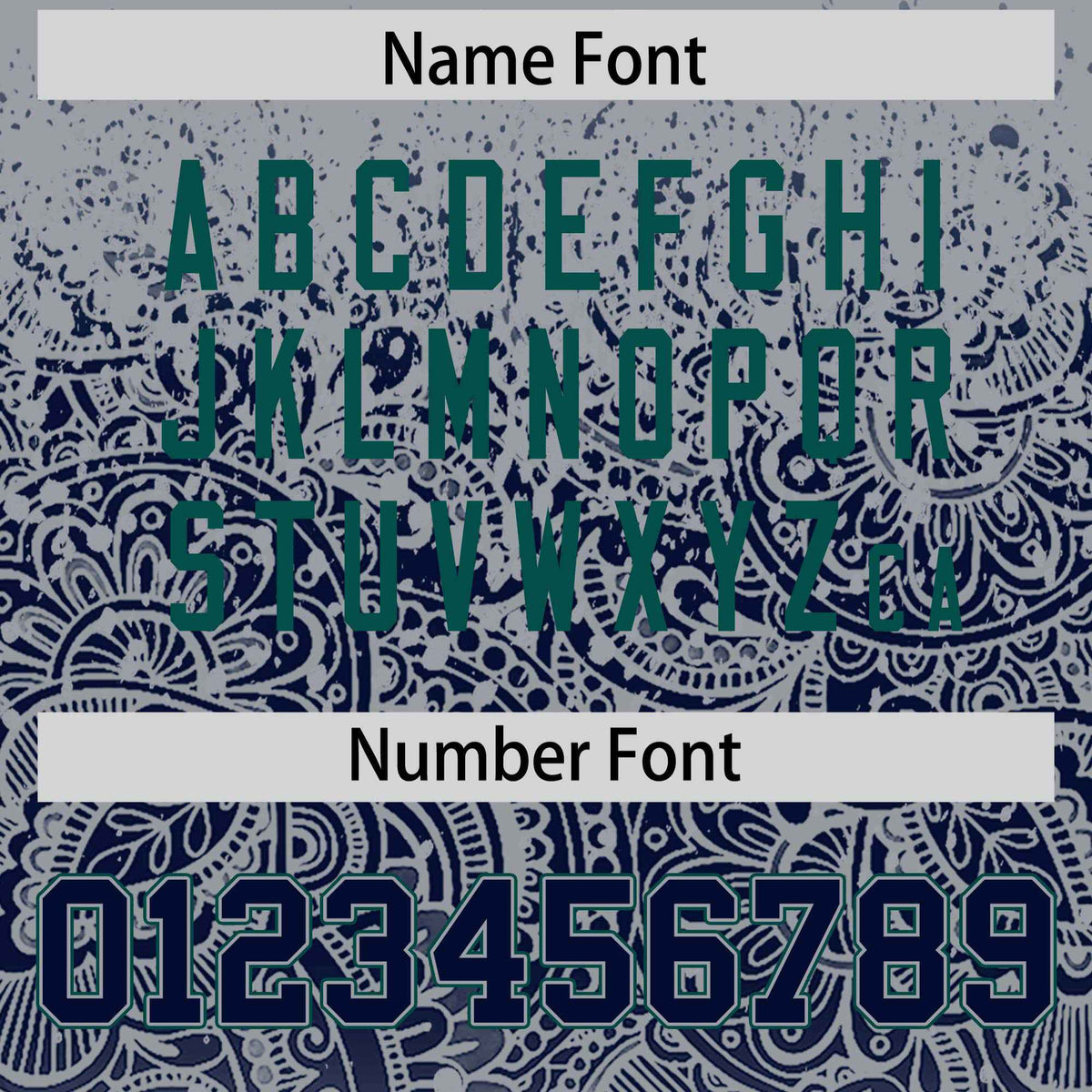 Custom Gray Navy Floral Print Pattern Full Button Gradient Fashion Baseball Jersey