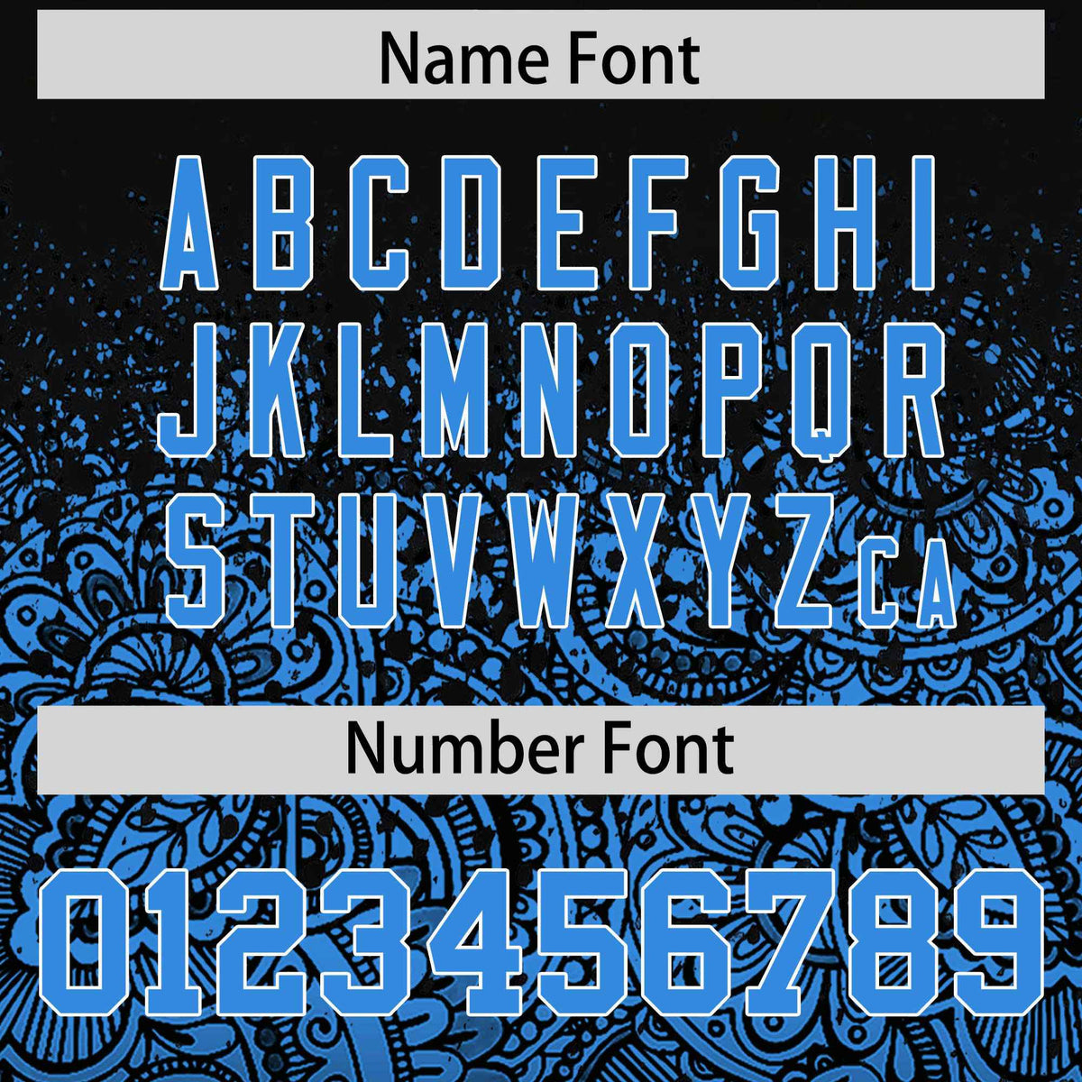 Custom Black Light Blue Floral Print Pattern Full Button Gradient Fashion Baseball Jersey