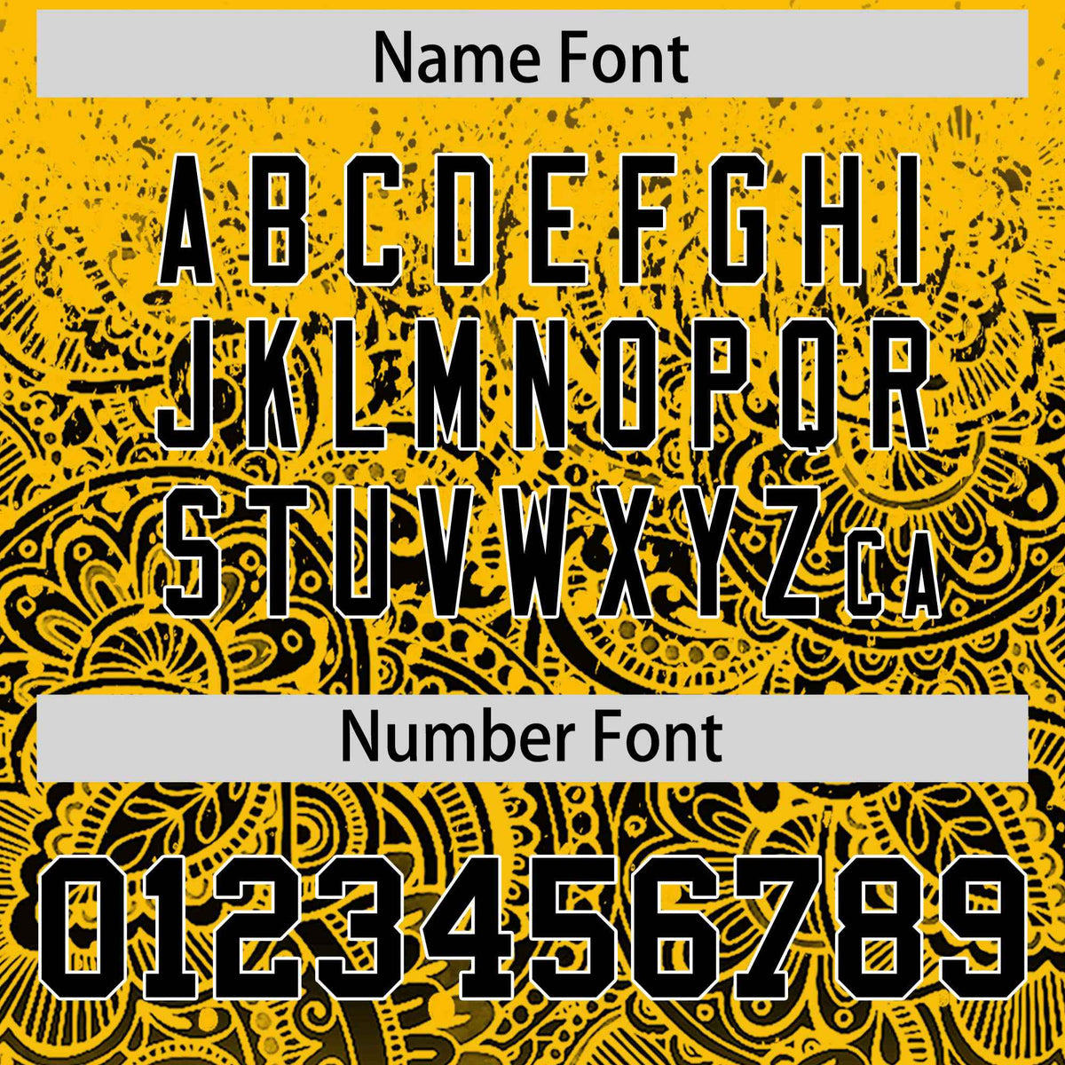 Custom Yellow Black Floral Print Pattern Full Button Gradient Fashion Baseball Jersey