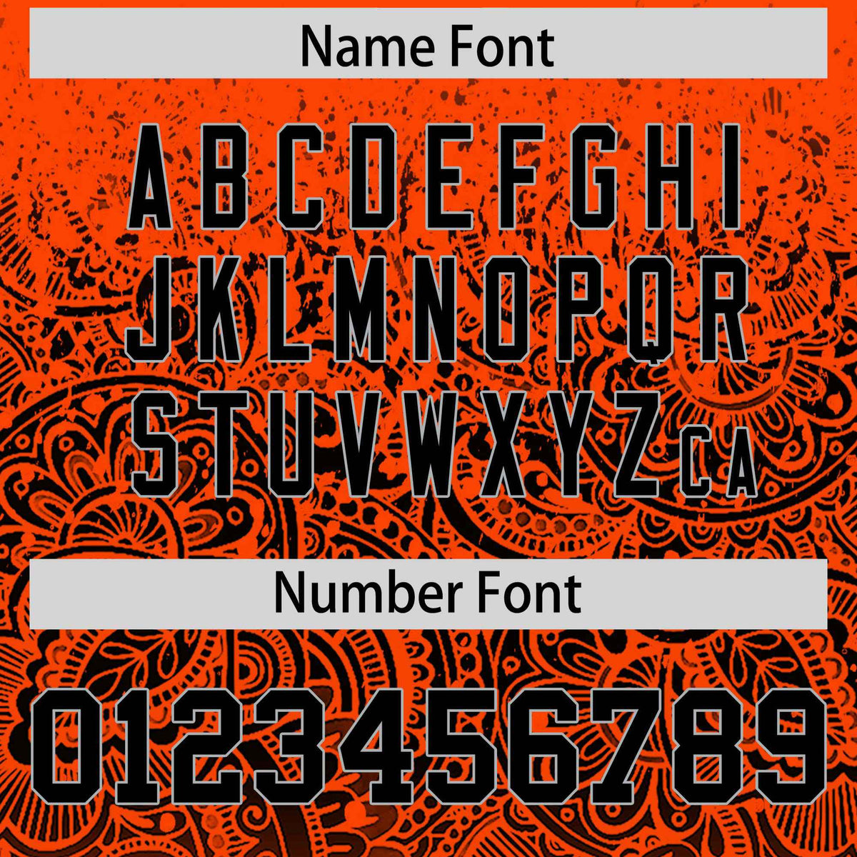 Custom Orange Black Floral Print Pattern Full Button Gradient Fashion Baseball Jersey