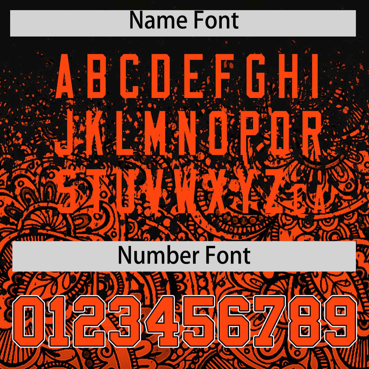 Custom Black Orange Floral Print Pattern Full Button Gradient Fashion Baseball Jersey