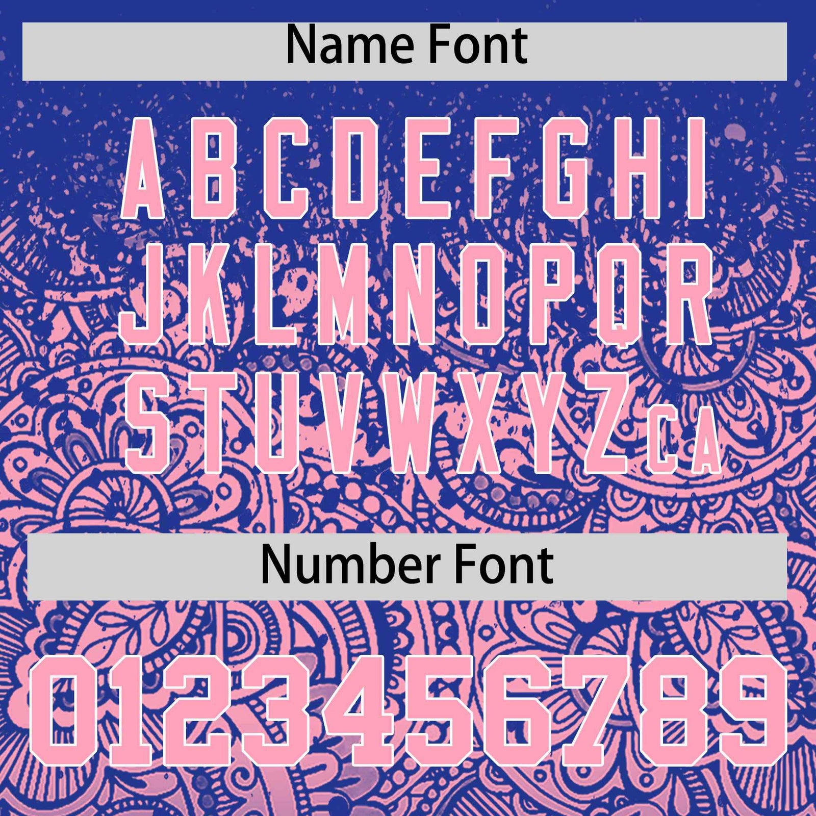 Custom Royal Light Pink Floral Print Pattern Full Button Gradient Fashion Baseball Jersey