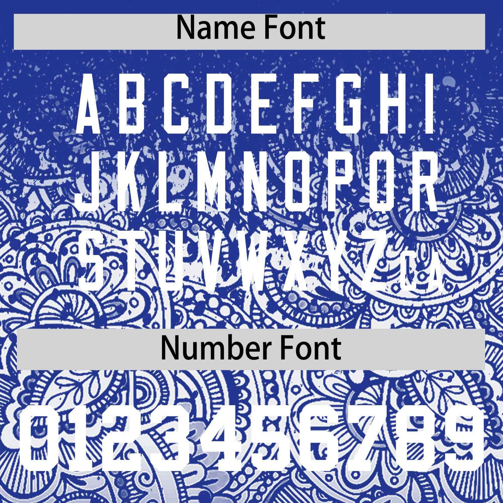 Custom Royal White Floral Print Pattern Full Button Gradient Fashion Baseball Jersey