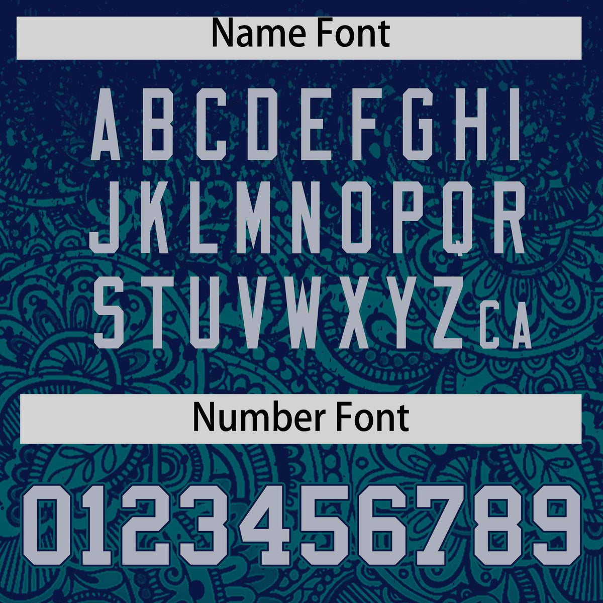 Custom Navy Teal Floral Print Pattern Full Button Gradient Fashion Baseball Jersey