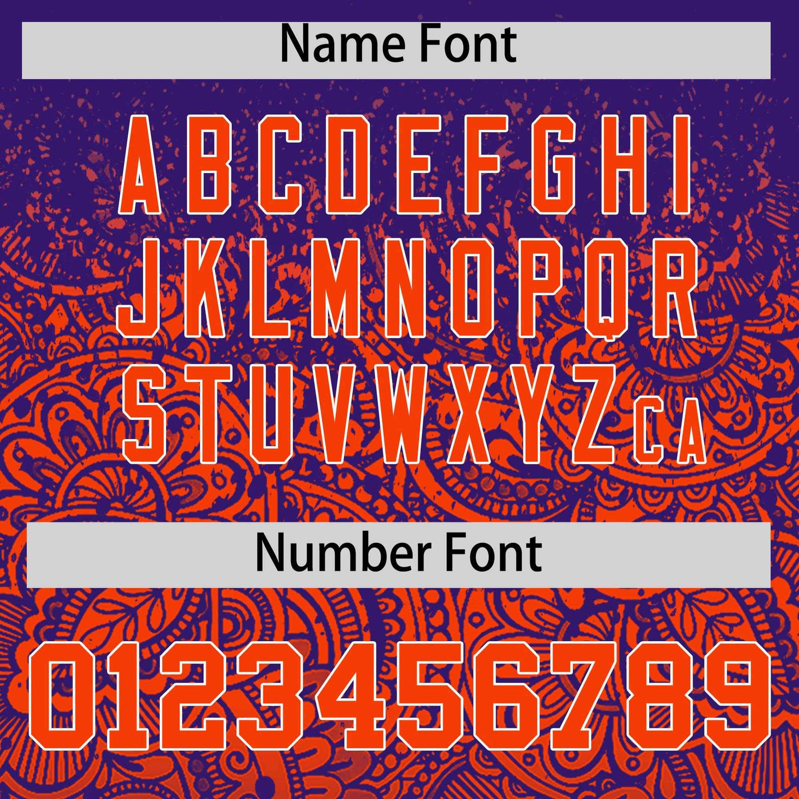 Custom Purple Orange Floral Print Pattern Full Button Gradient Fashion Baseball Jersey