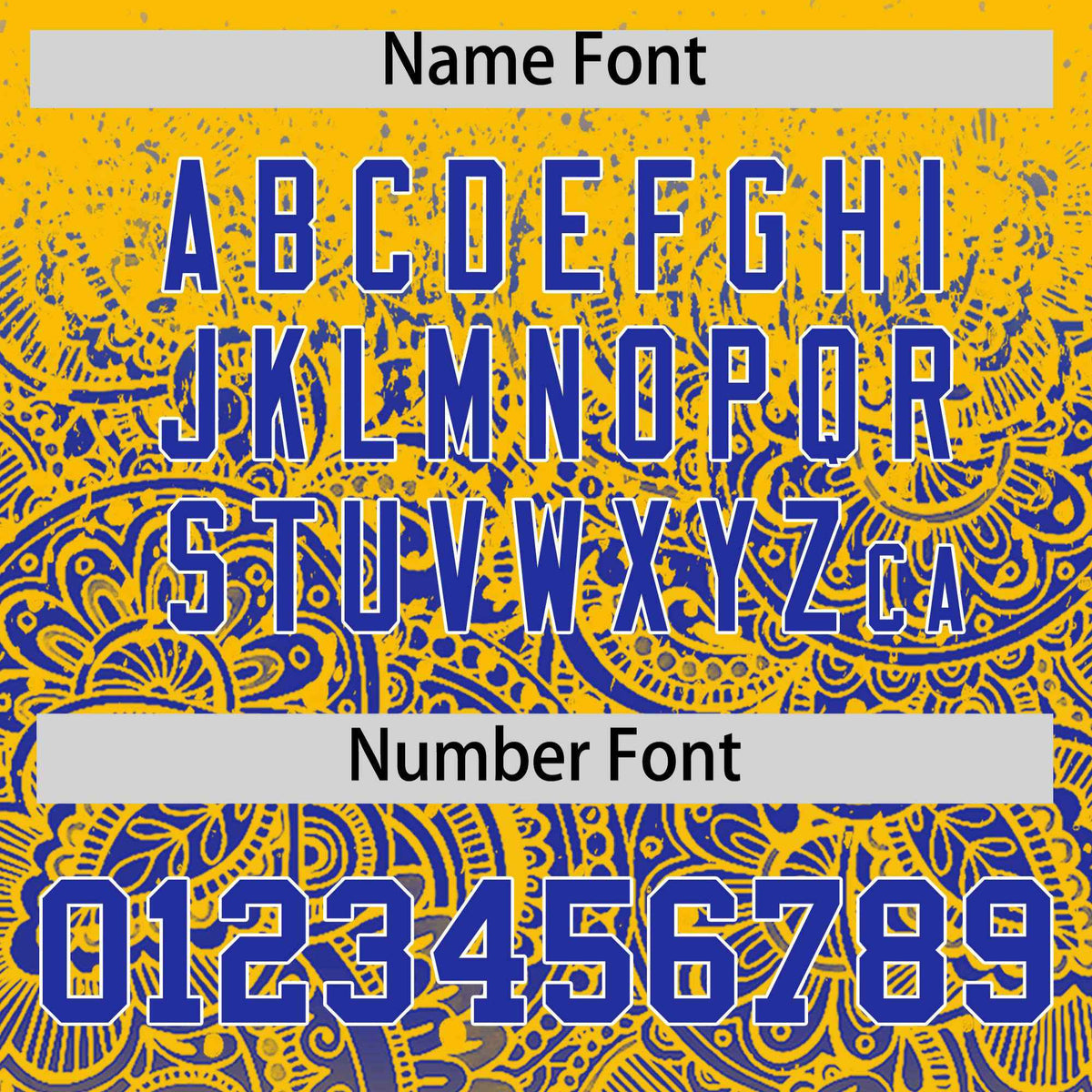 Custom Yellow Royal Floral Print Pattern Full Button Gradient Fashion Baseball Jersey