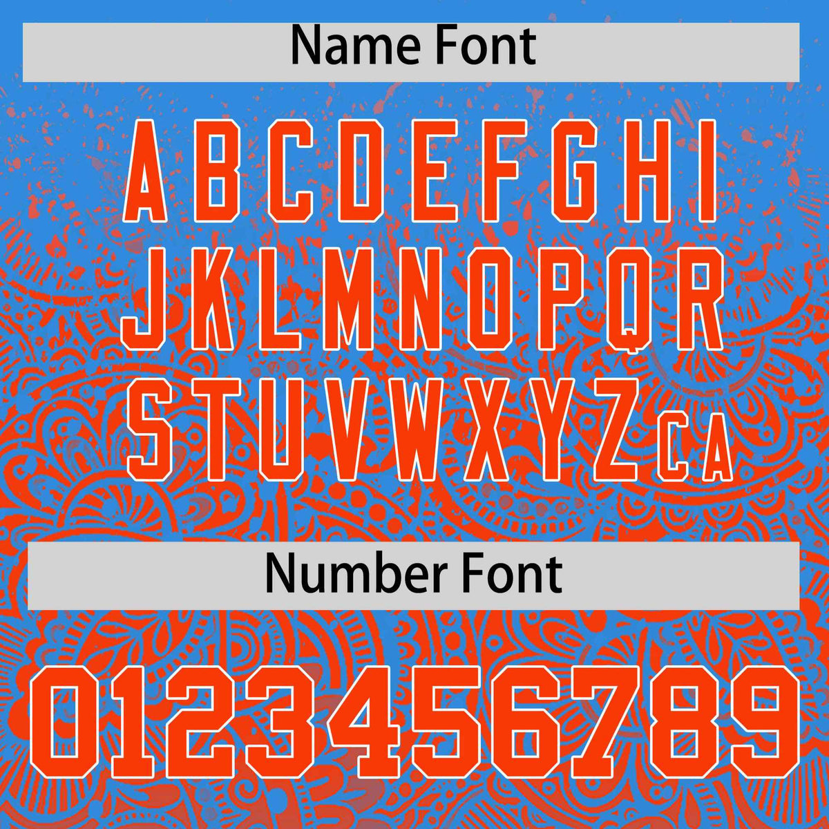 Custom Light Blue Orange Floral Print Pattern Full Button Gradient Fashion Baseball Jersey