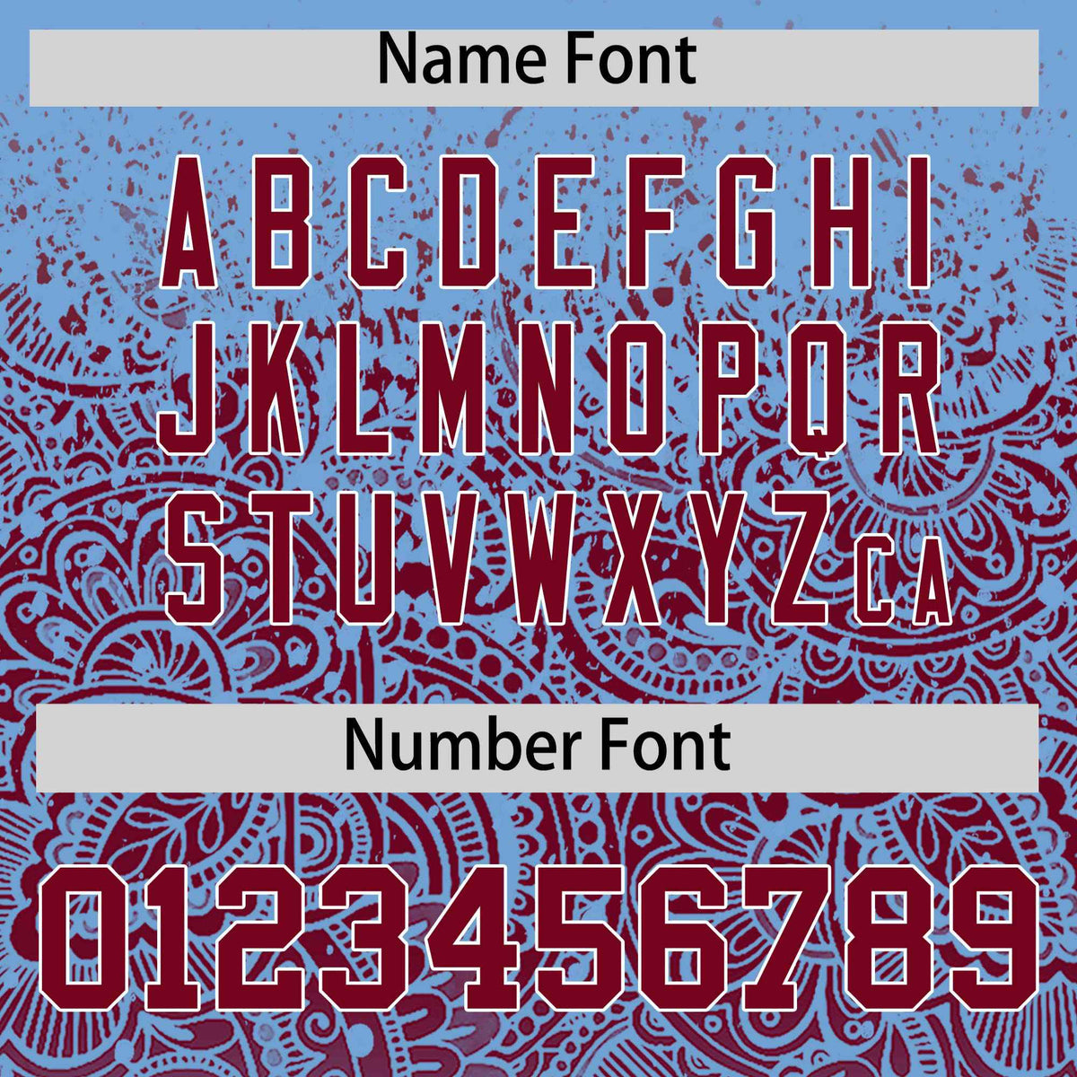 Custom Powder Blue Crimson Floral Print Pattern Full Button Gradient Fashion Baseball Jersey