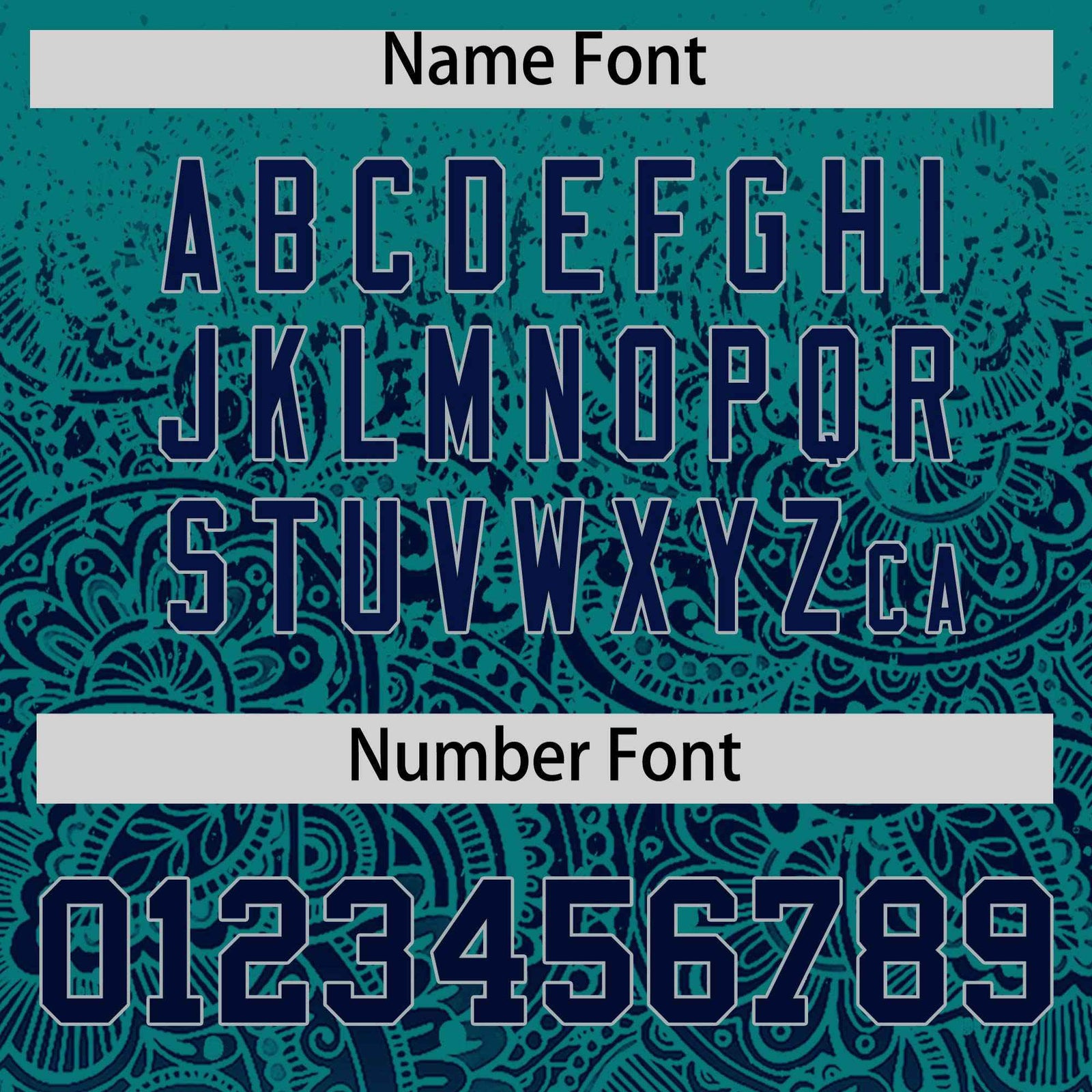 Custom Teal Navy Floral Print Pattern Full Button Gradient Fashion Baseball Jersey