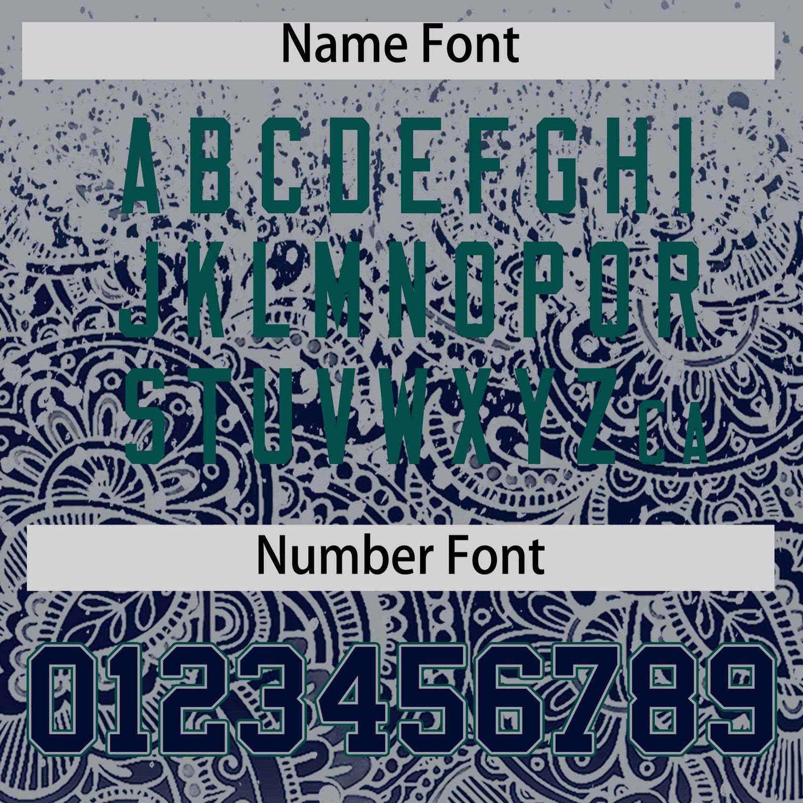 Custom Gray Navy Floral Print Pattern Full Button Gradient Fashion Baseball Jersey