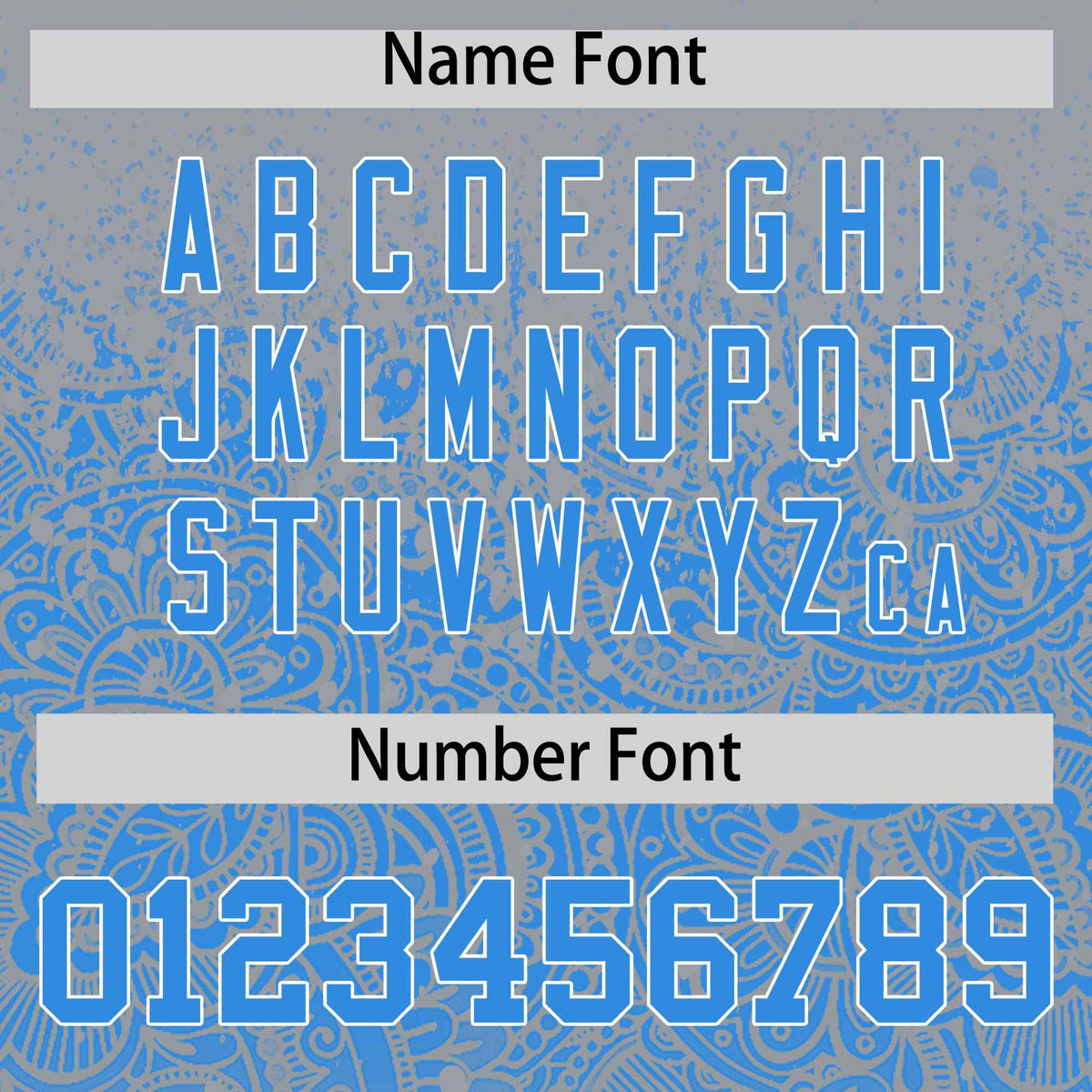 Custom Gray Light Blue Floral Print Pattern Full Button Gradient Fashion Baseball Jersey