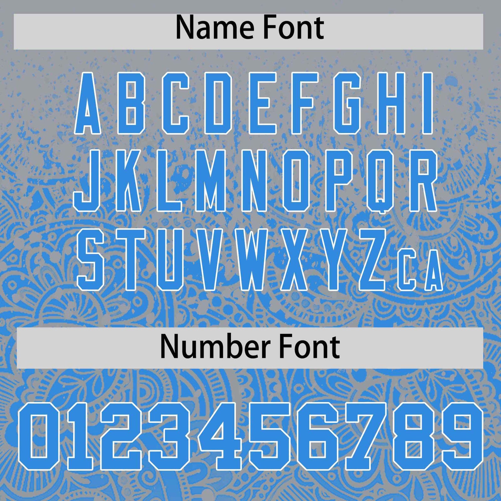 Custom Gray Light Blue Floral Print Pattern Full Button Gradient Fashion Baseball Jersey