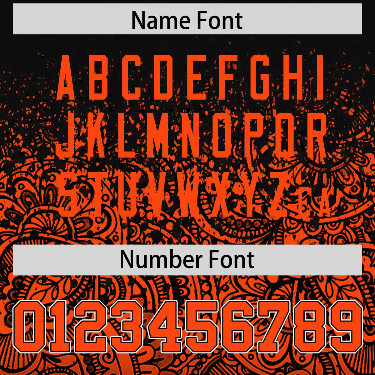 Custom Black Orange Floral Print Pattern Full Button Gradient Fashion Baseball Jersey