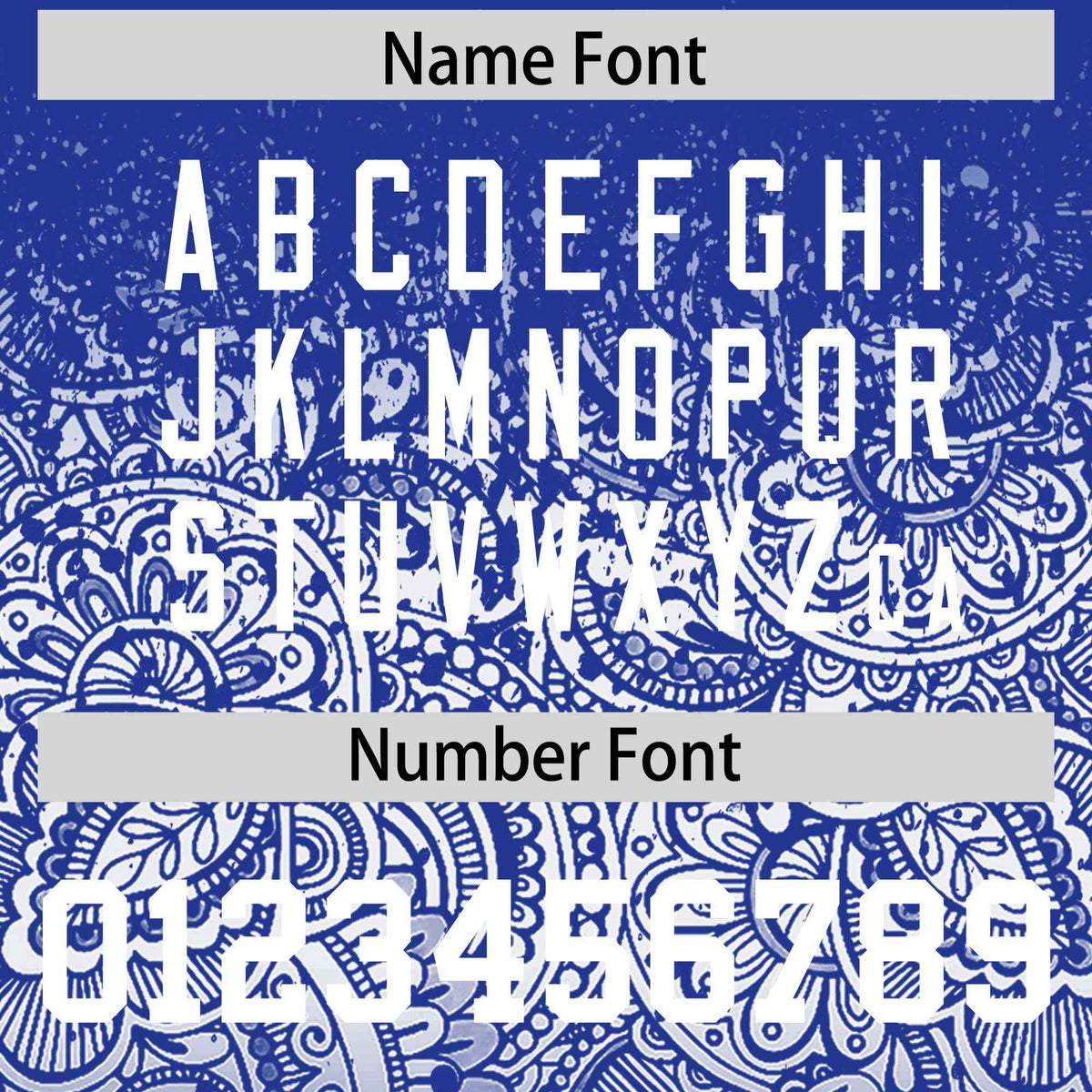 Custom Royal White Floral Print Pattern Full Button Gradient Fashion Baseball Jersey