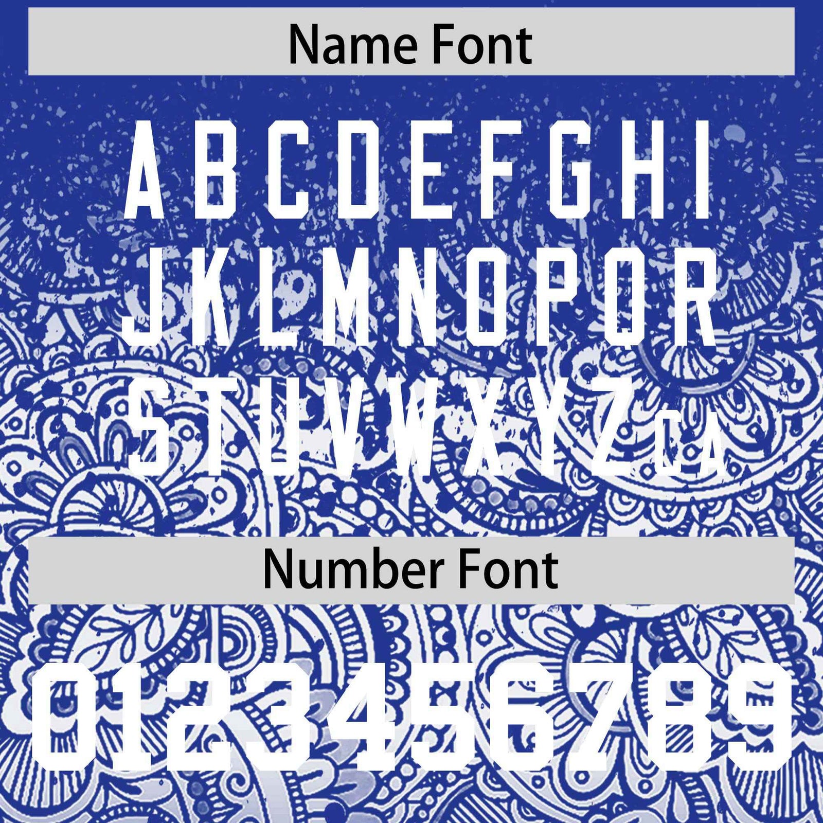 Custom Royal White Floral Print Pattern Full Button Gradient Fashion Baseball Jersey