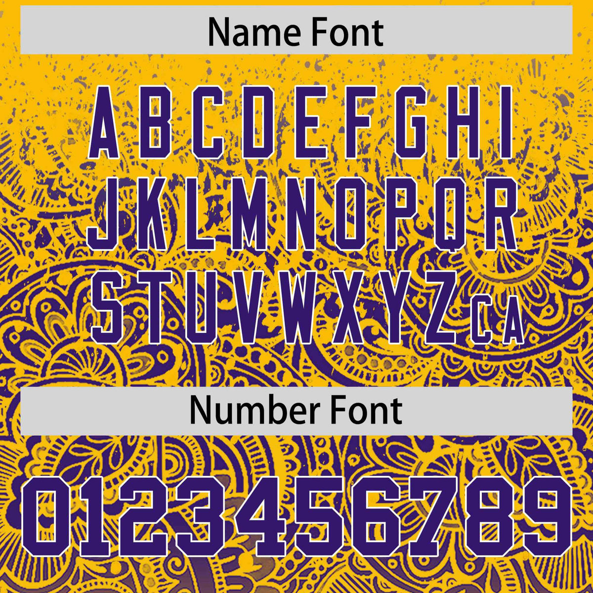 Custom Yellow Purple Floral Print Pattern Full Button Gradient Fashion Baseball Jersey