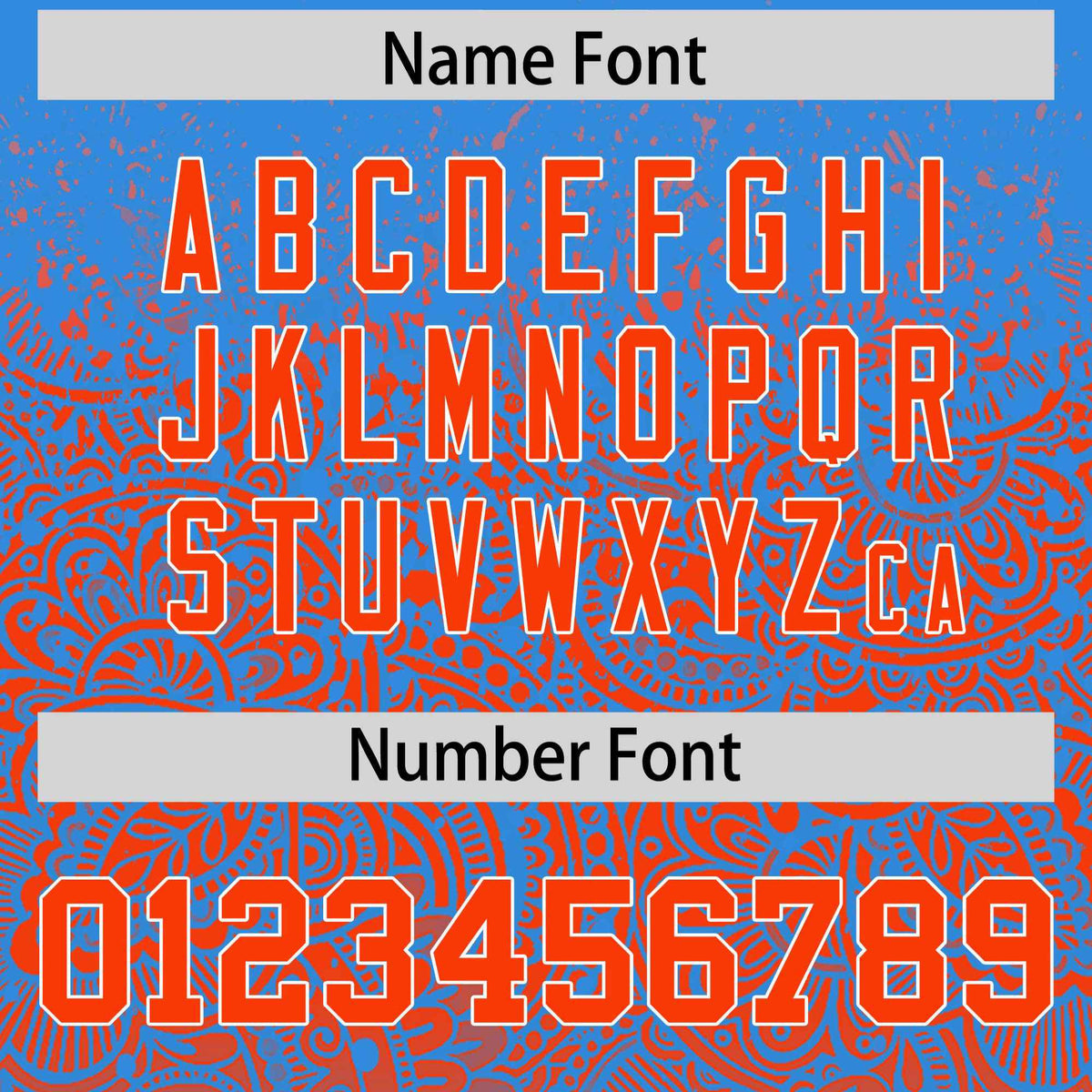 Custom Light Blue Orange Floral Print Pattern Full Button Gradient Fashion Baseball Jersey