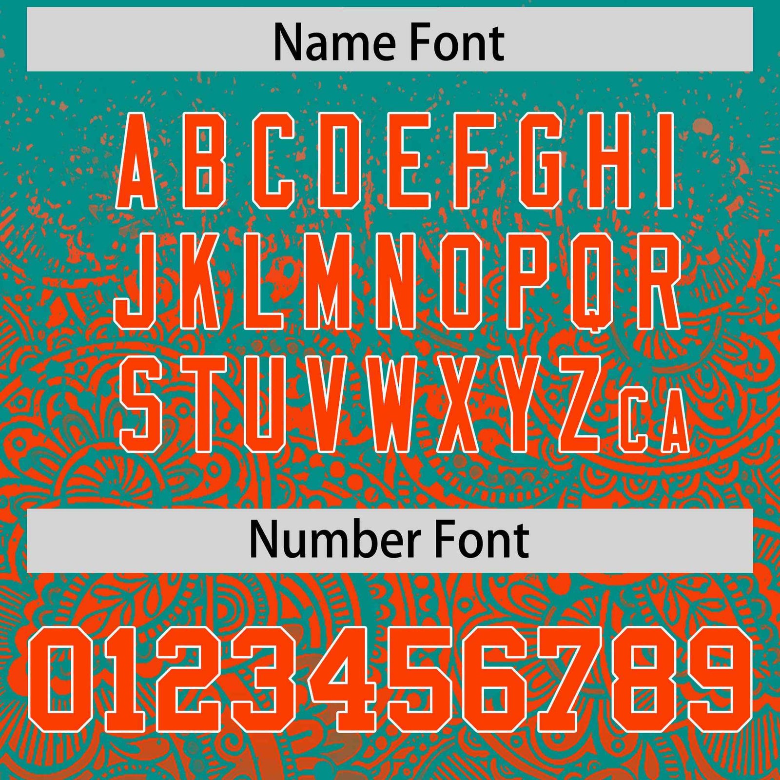 Custom Aqua Orange Floral Print Pattern Full Button Gradient Fashion Baseball Jersey