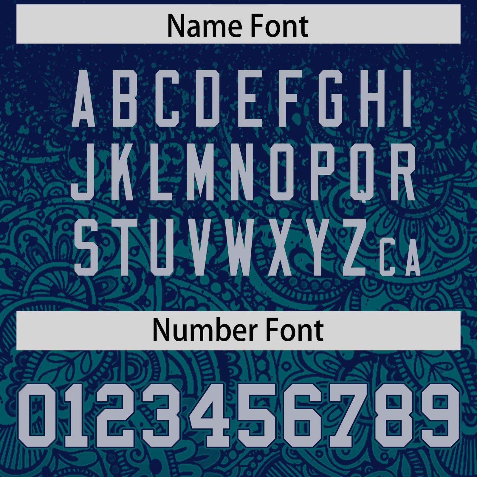 Custom Navy Teal Floral Print Pattern Full Button Gradient Fashion Baseball Jersey