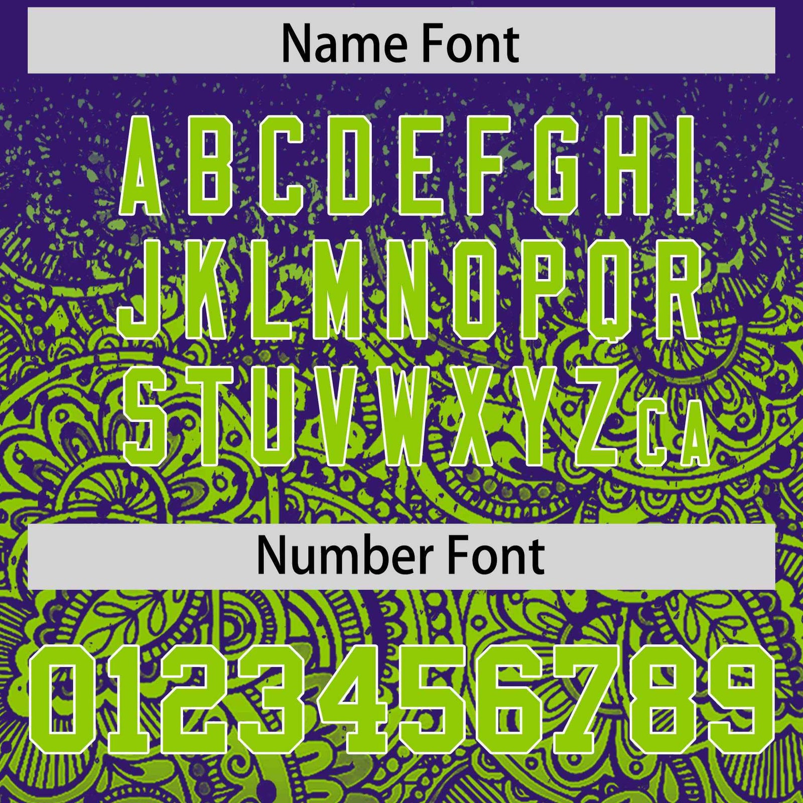 Custom Purple Neon Green Floral Print Pattern Full Button Gradient Fashion Baseball Jersey