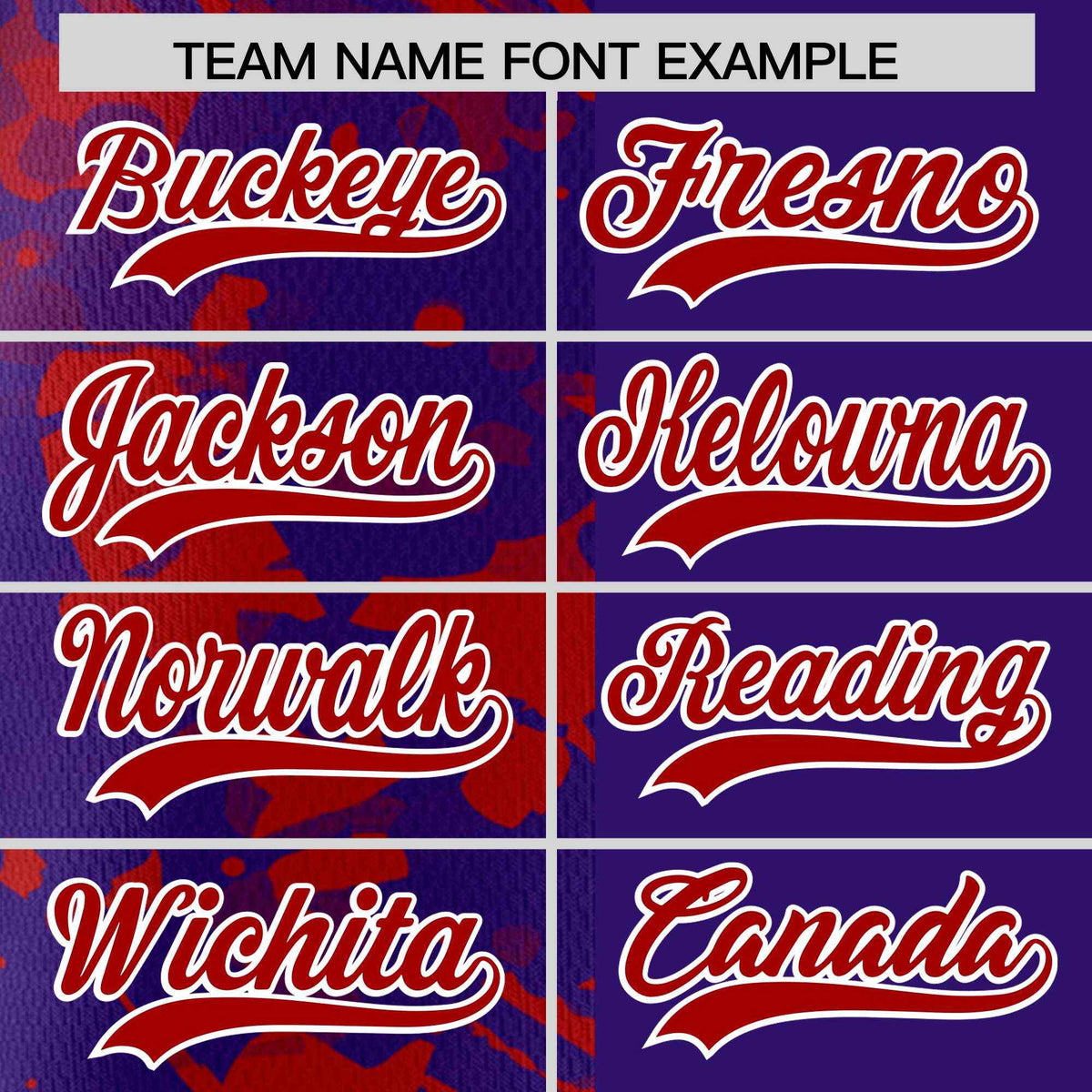 Custom Purple Red Split Personalized Graffiti Raglan Sleeve Authentic Baseball Jersey