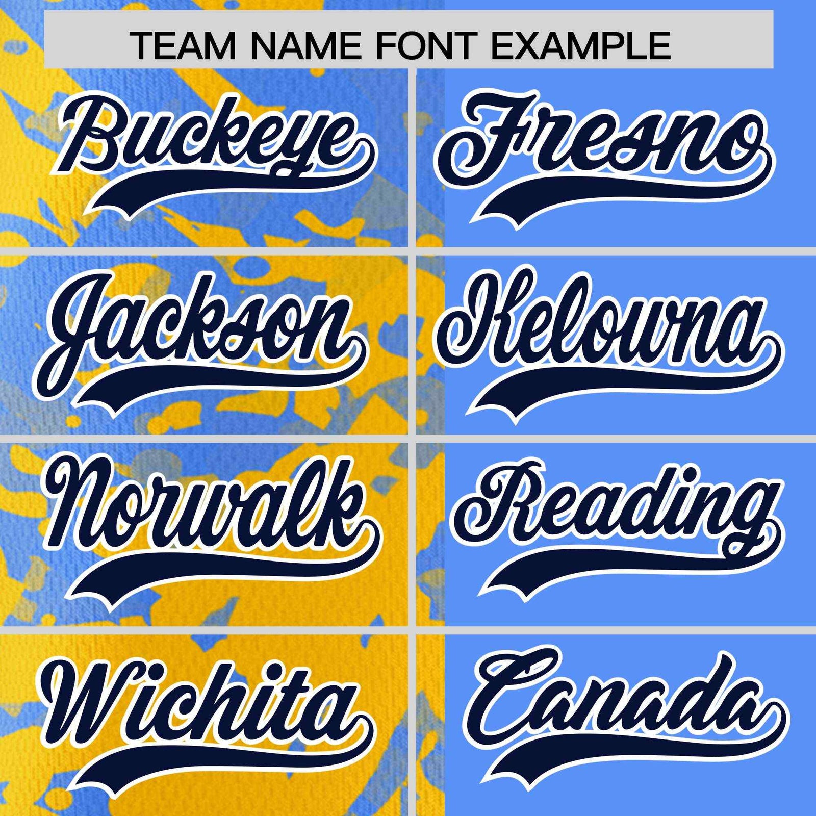 Custom Blue Yellow Split Personalized Graffiti Raglan Sleeve Authentic Baseball Jersey