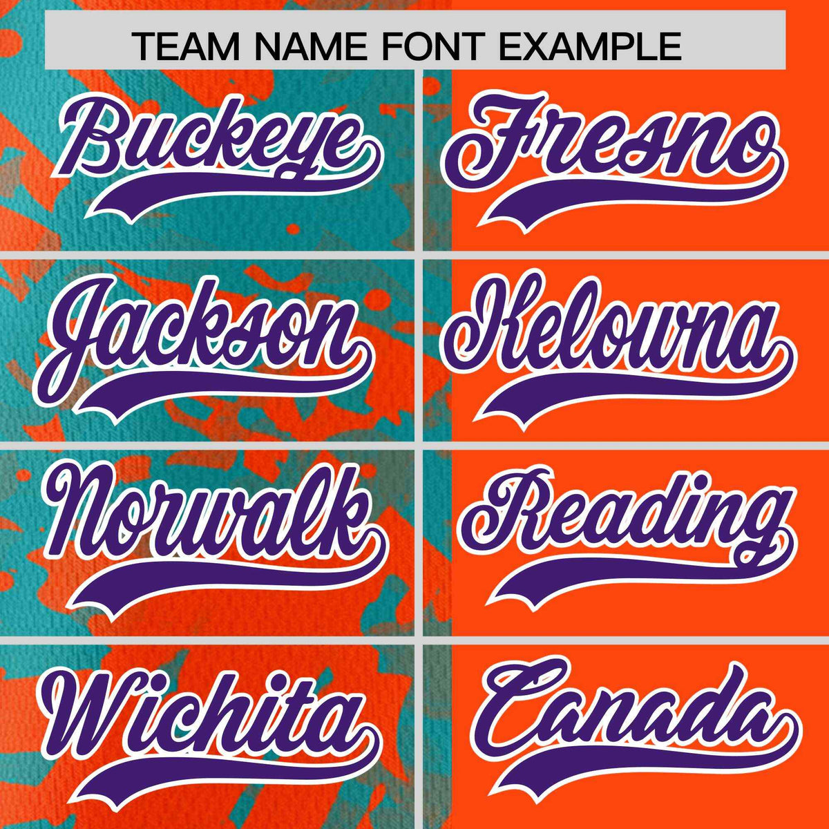 Custom Orange Aqua Split Personalized Graffiti Raglan Sleeve Authentic Baseball Jersey
